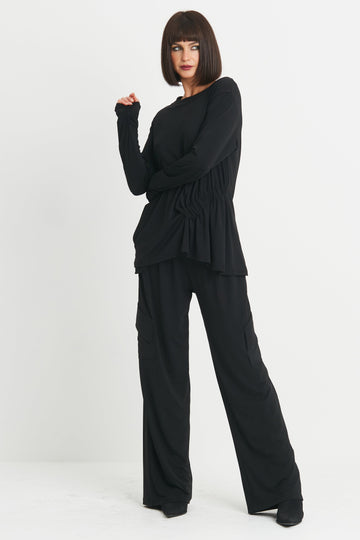 Matte Jersey Scrunchy Top