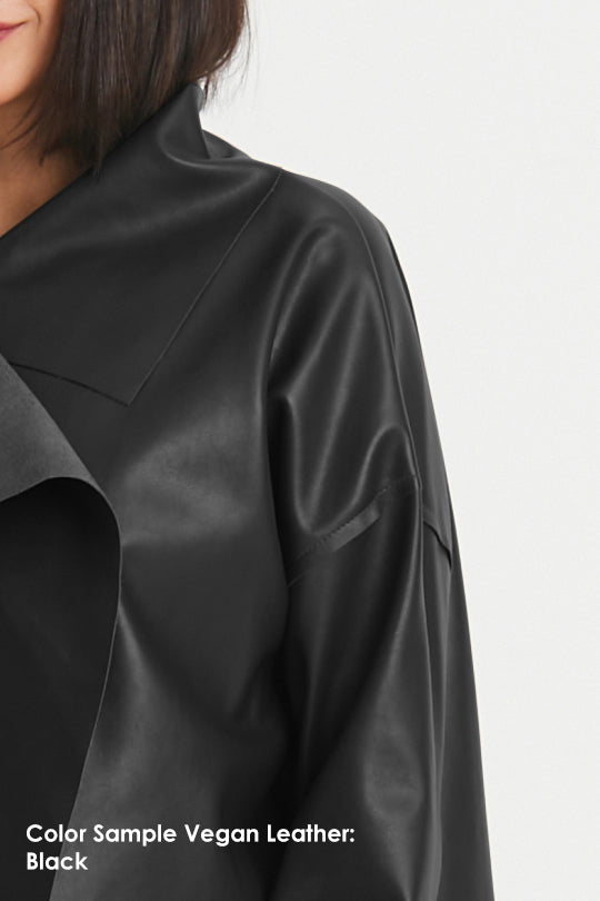 Vegan Leather Mini Cargo Vest