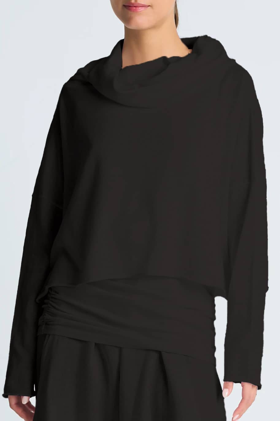 Pima Linen Cowl Neck Sweater