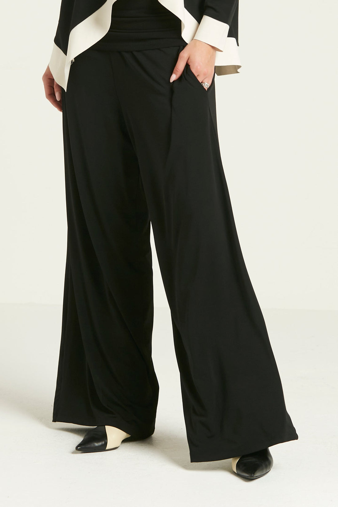 Matte Jersey Wide Leg Pants