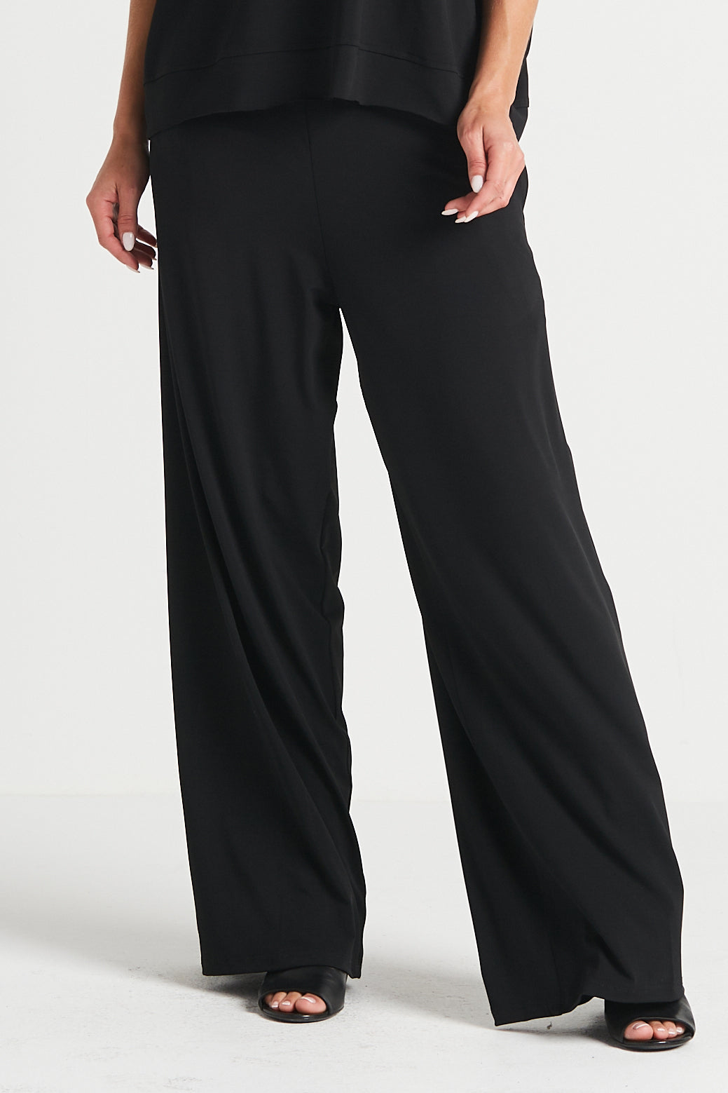 Matte Jersey Wide Leg Pants