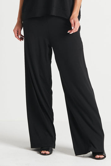 Matte Jersey Wide Leg Pants