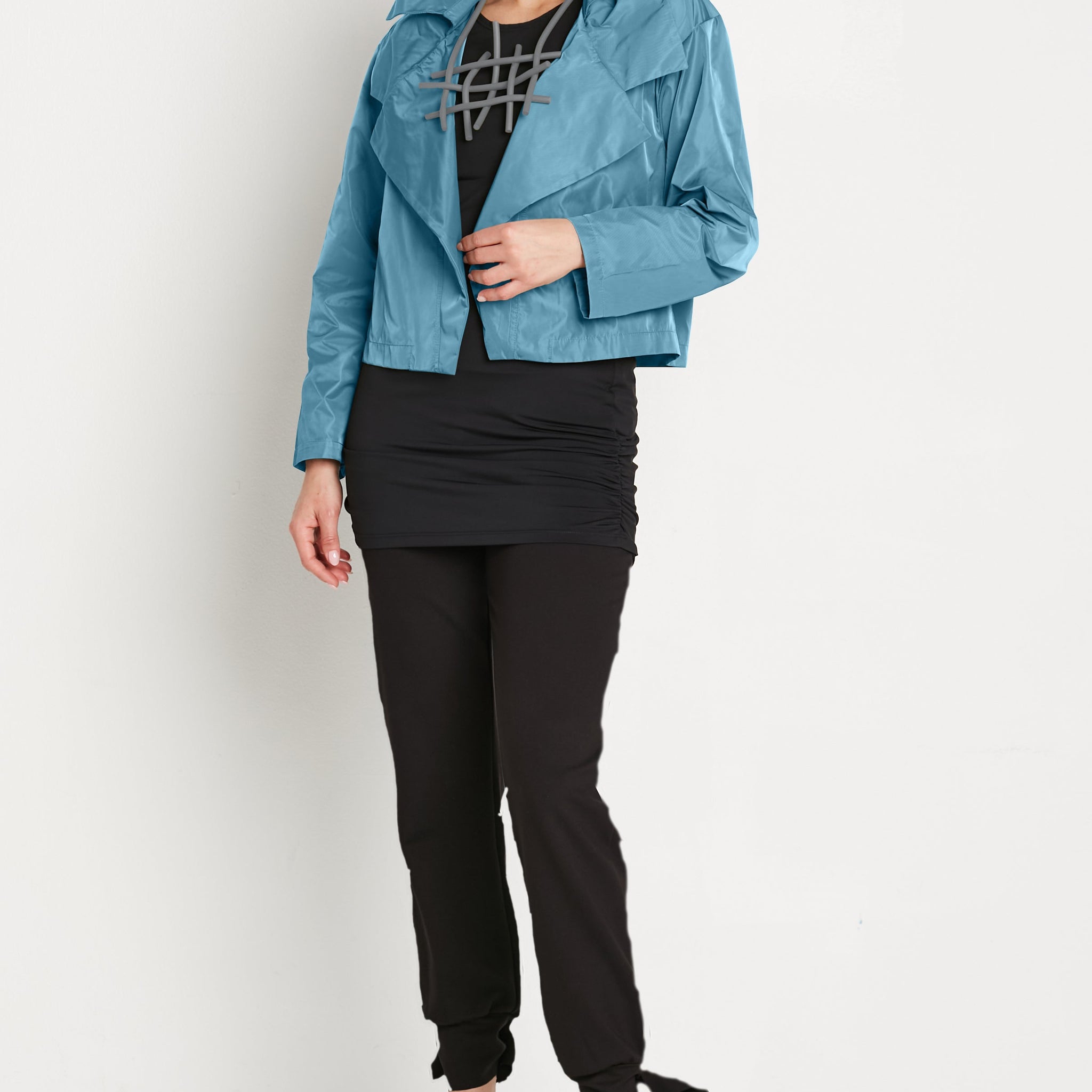 Nylon Triple Collar Jacket