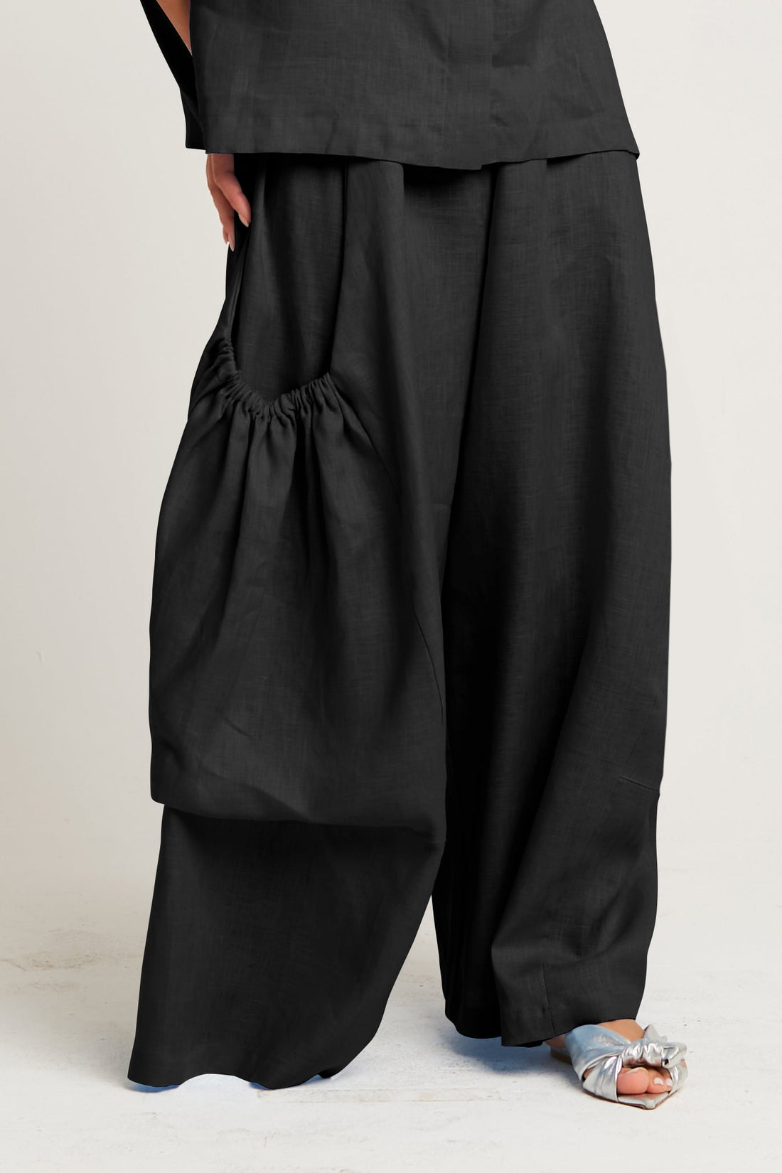 Linen Big Pocket Pants