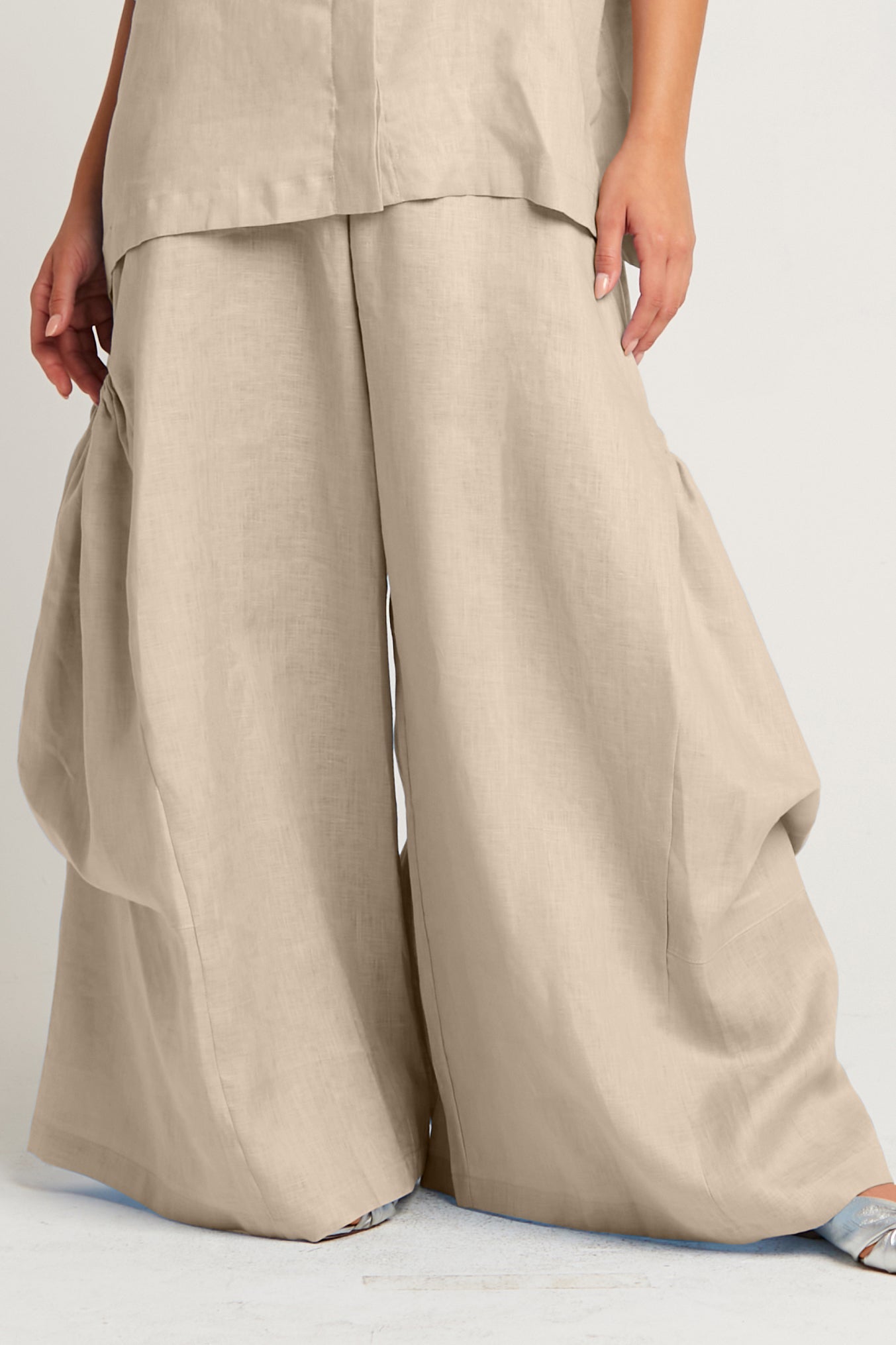 Linen Big Pocket Pants