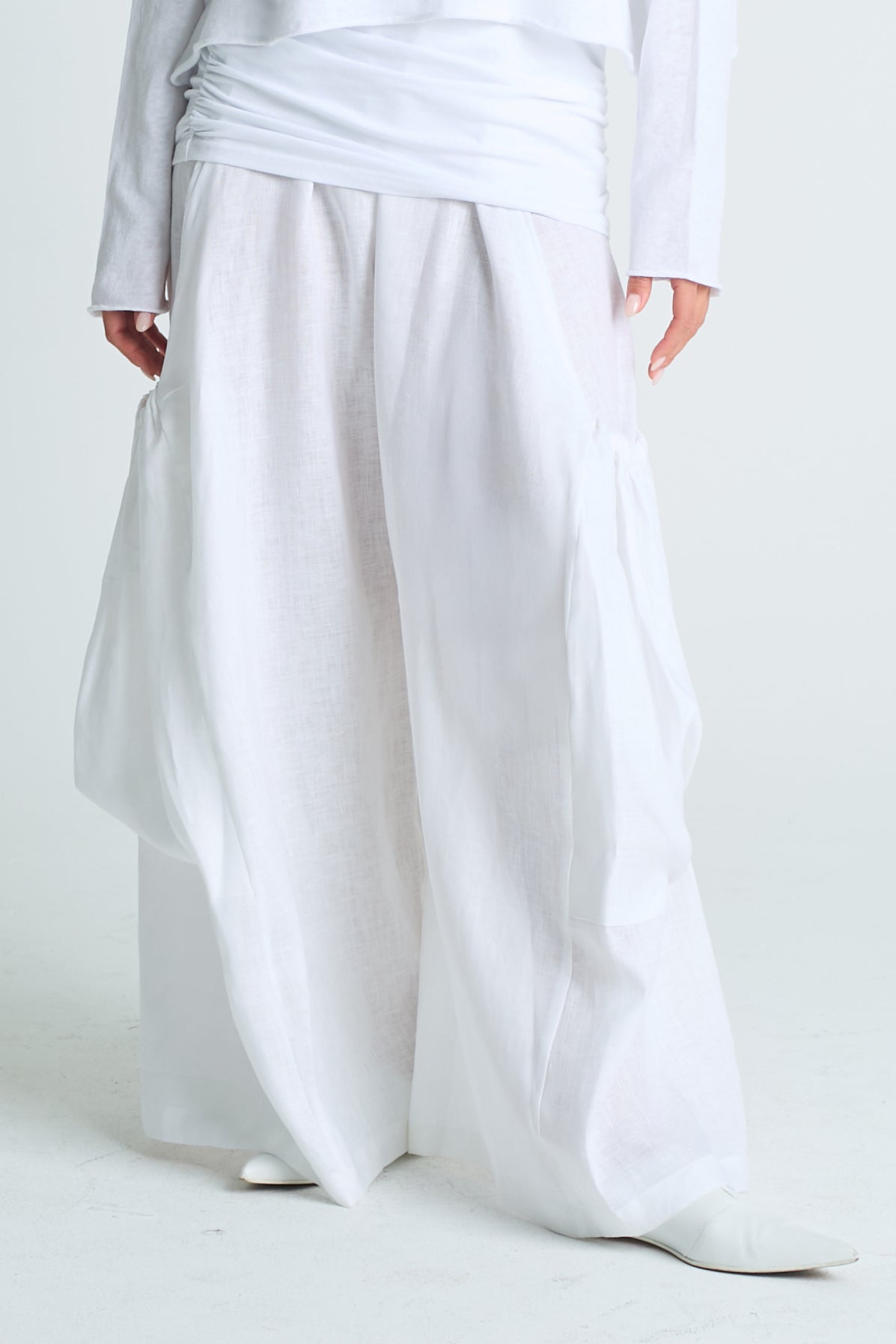 Linen Big Pocket Pants