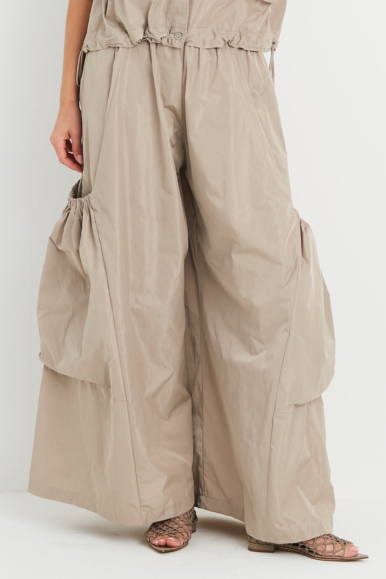 Nylon Big Pocket Pants