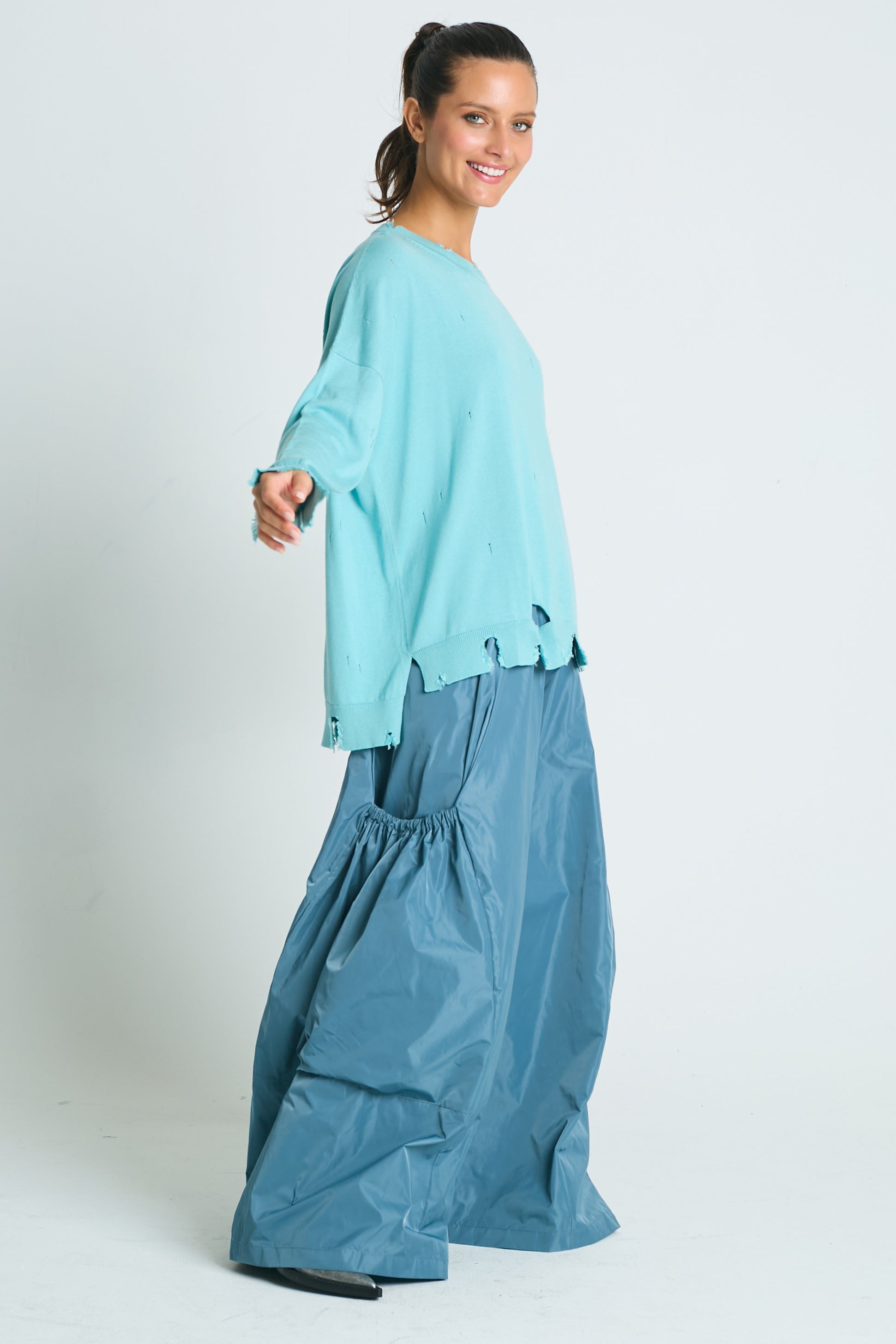 Nylon Big Pocket Pants