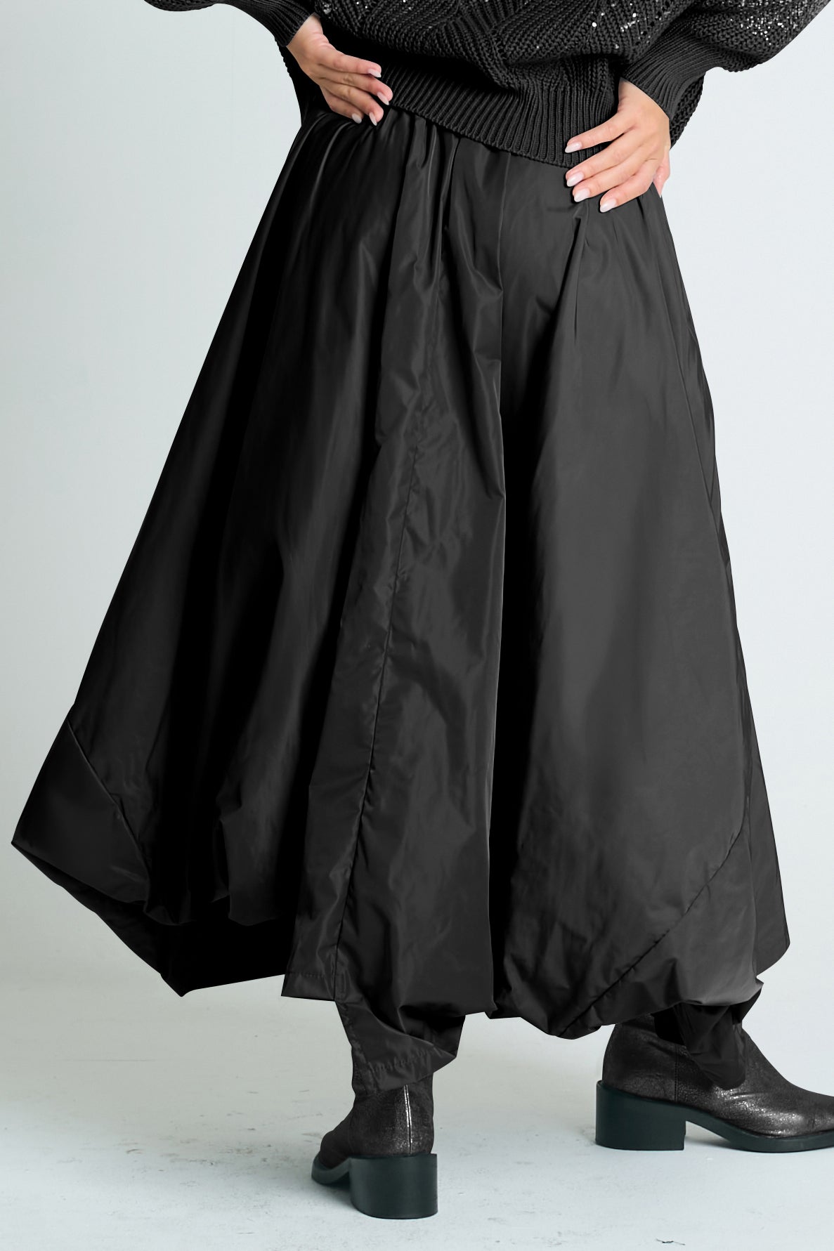 Nylon Signature Architectural Skirt