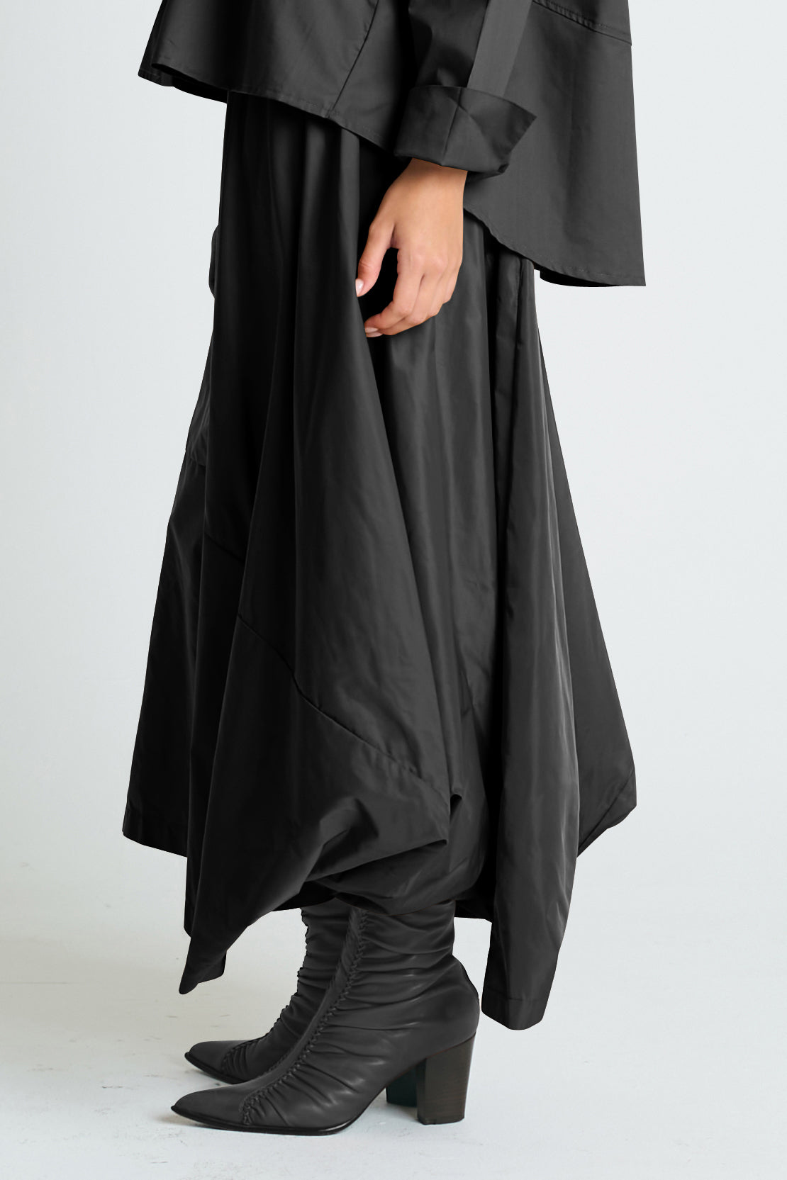 Nylon Signature Architectural Skirt