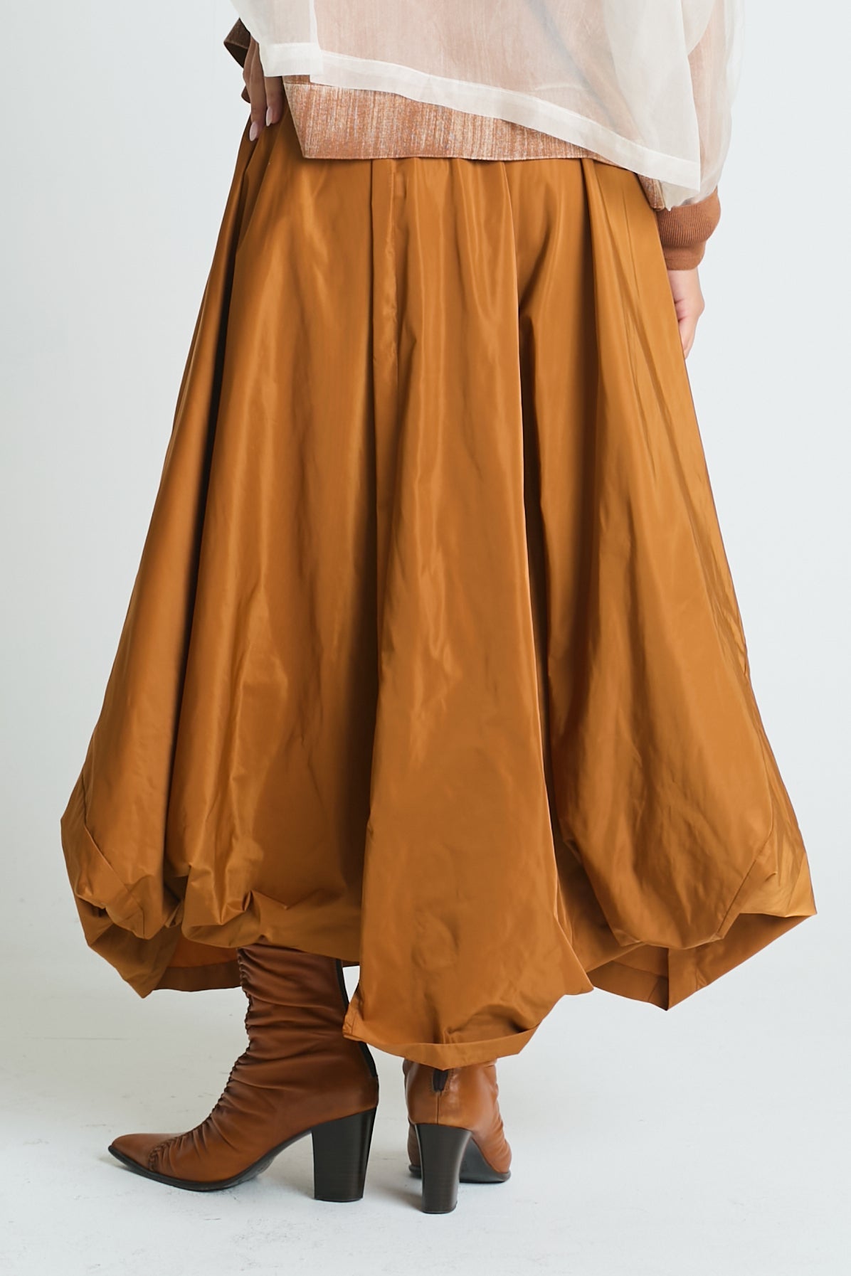Nylon Signature Architectural Skirt