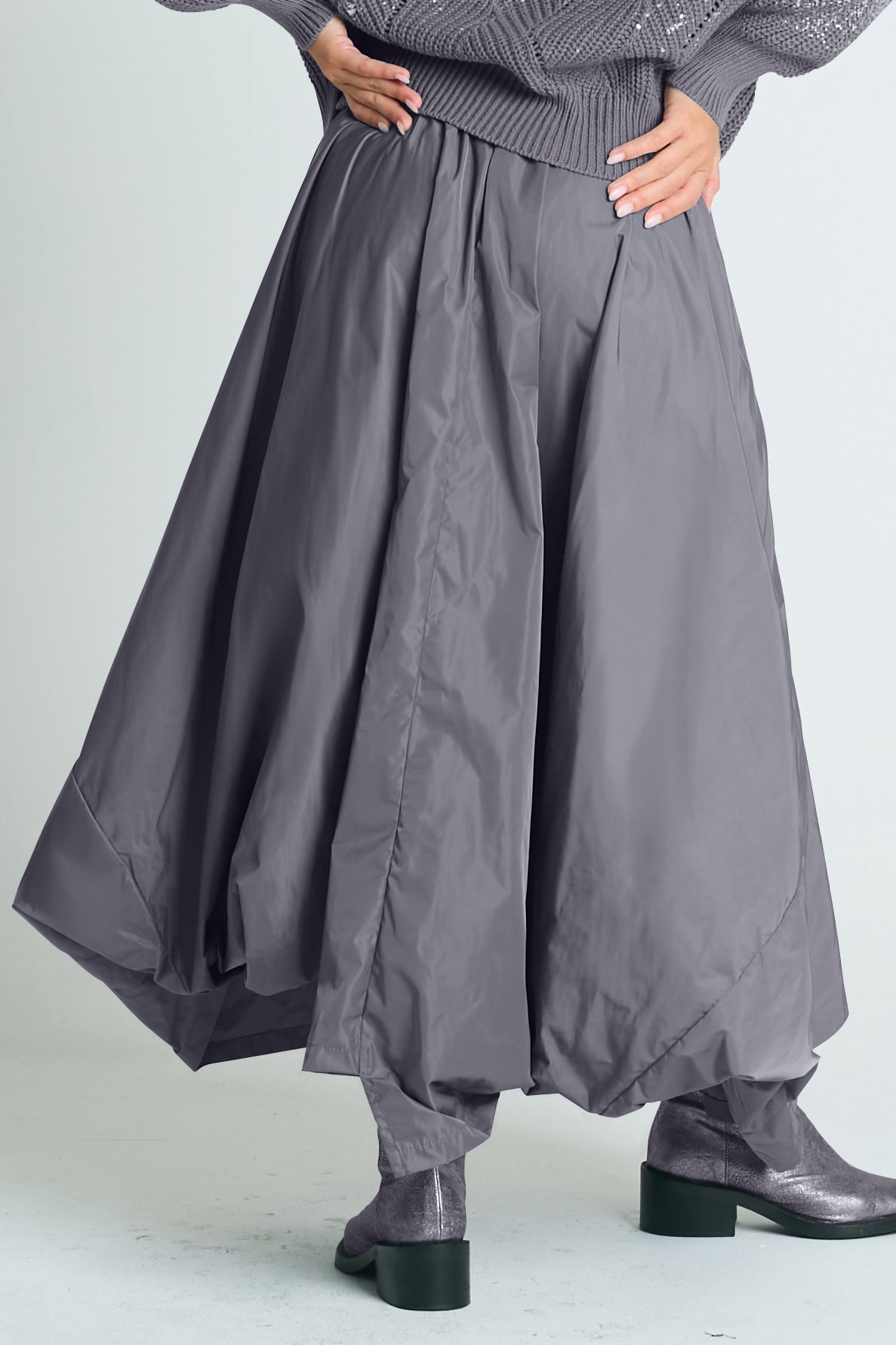 Nylon Signature Architectural Skirt