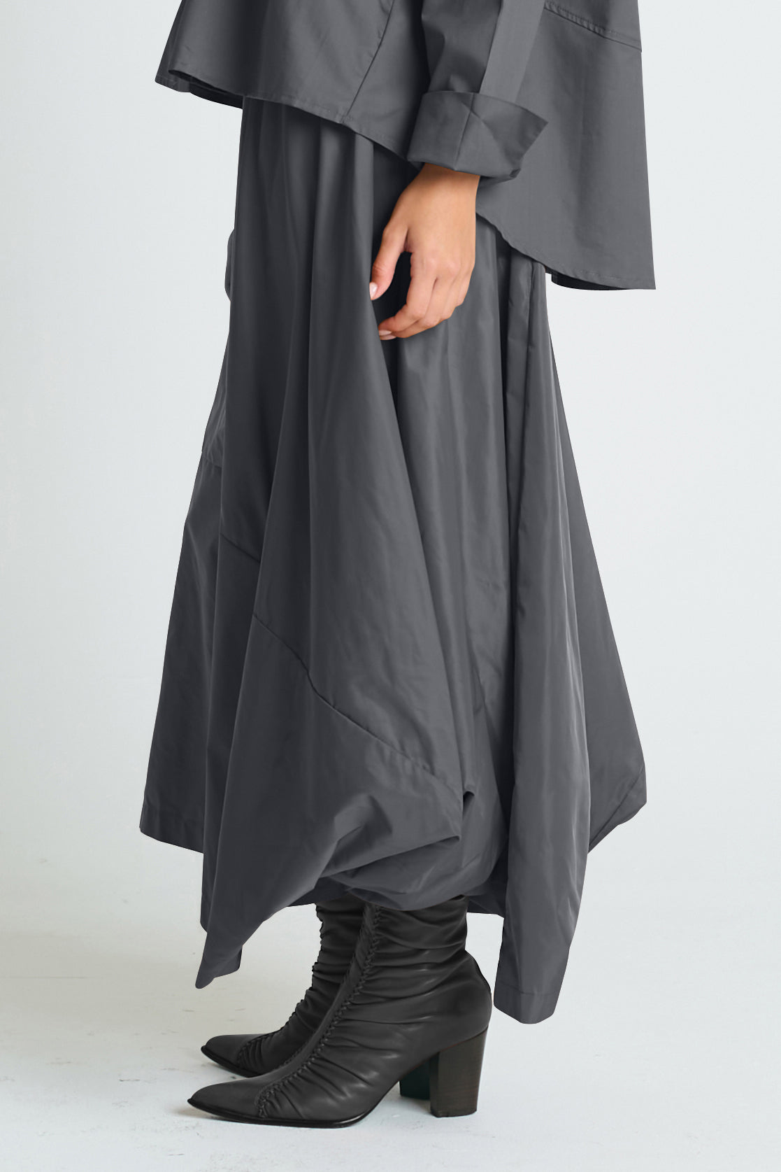 Nylon Signature Architectural Skirt