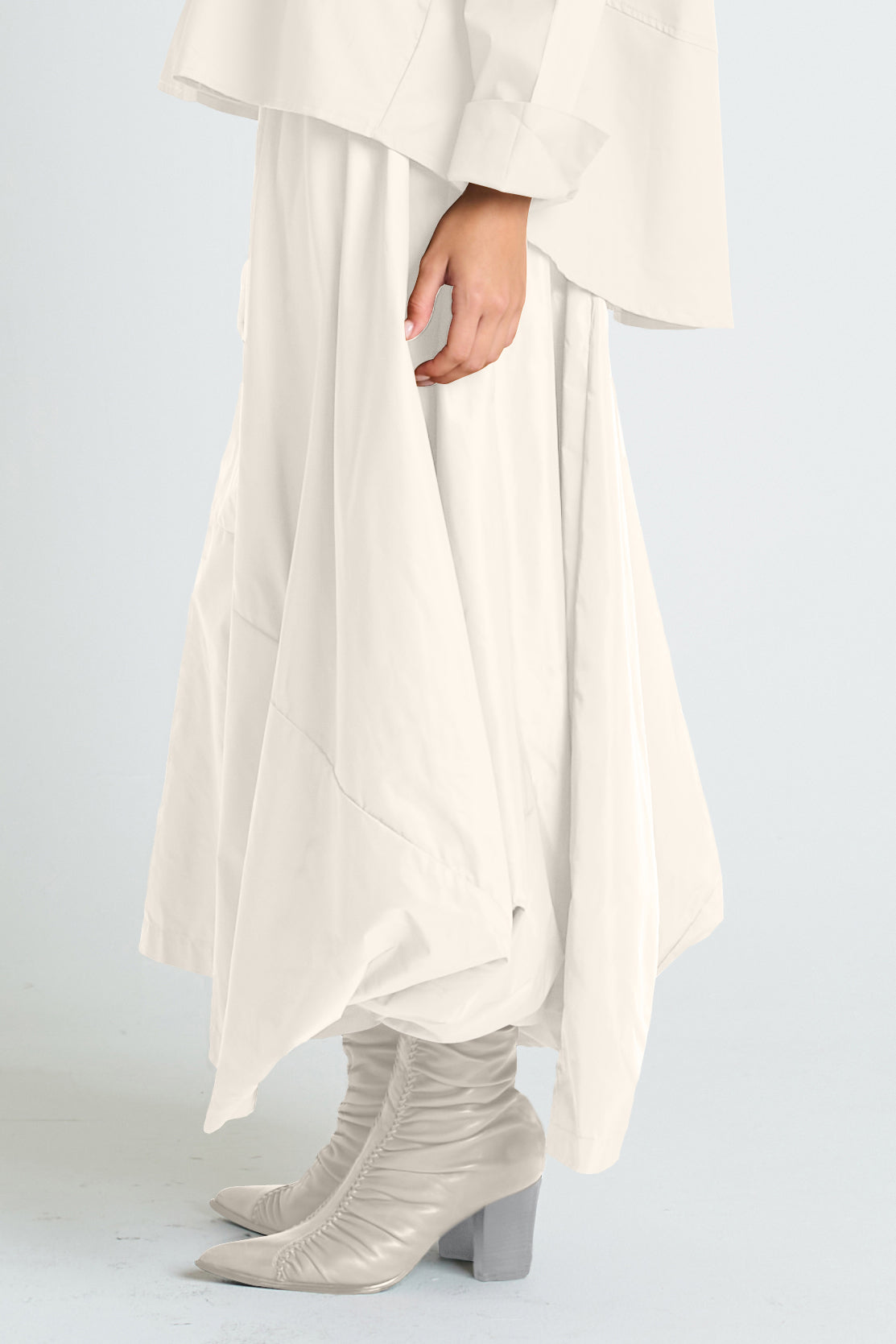 Nylon Signature Architectural Skirt
