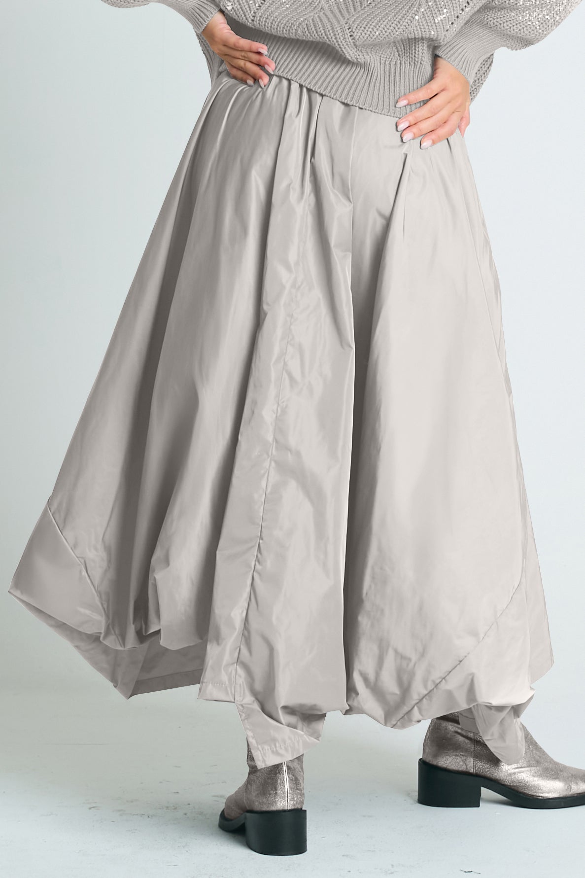 Nylon Signature Architectural Skirt