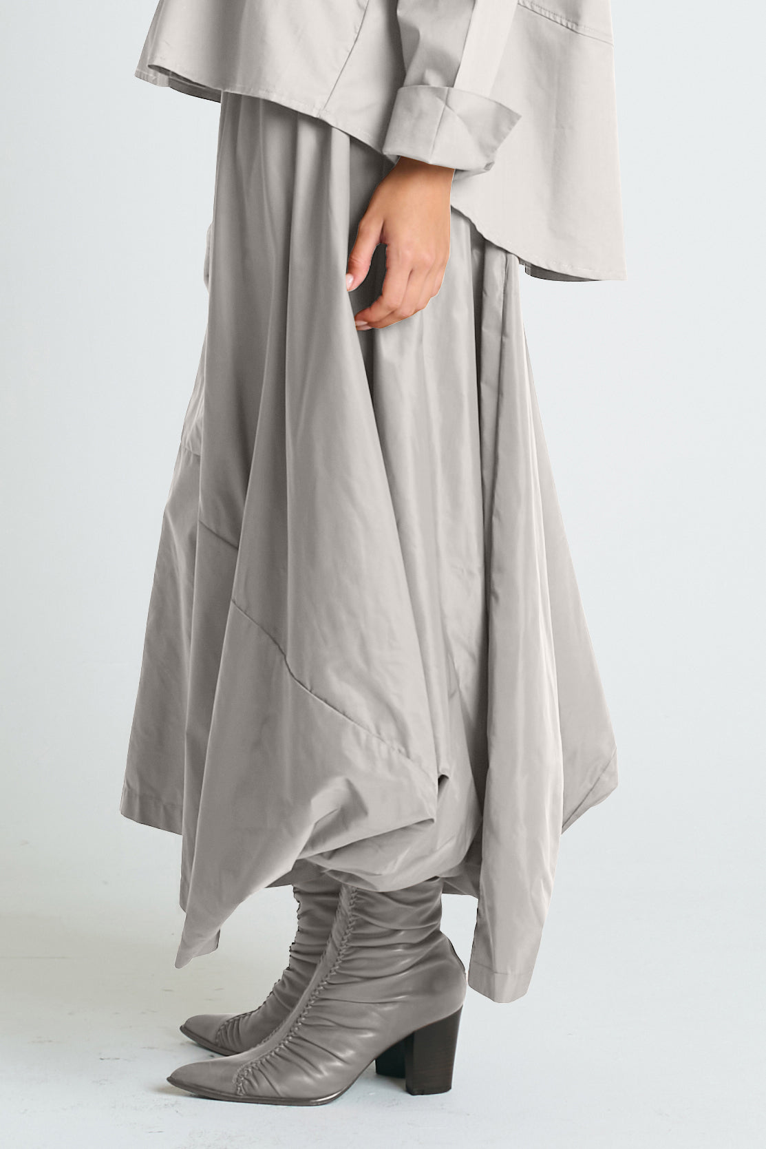 Nylon Signature Architectural Skirt