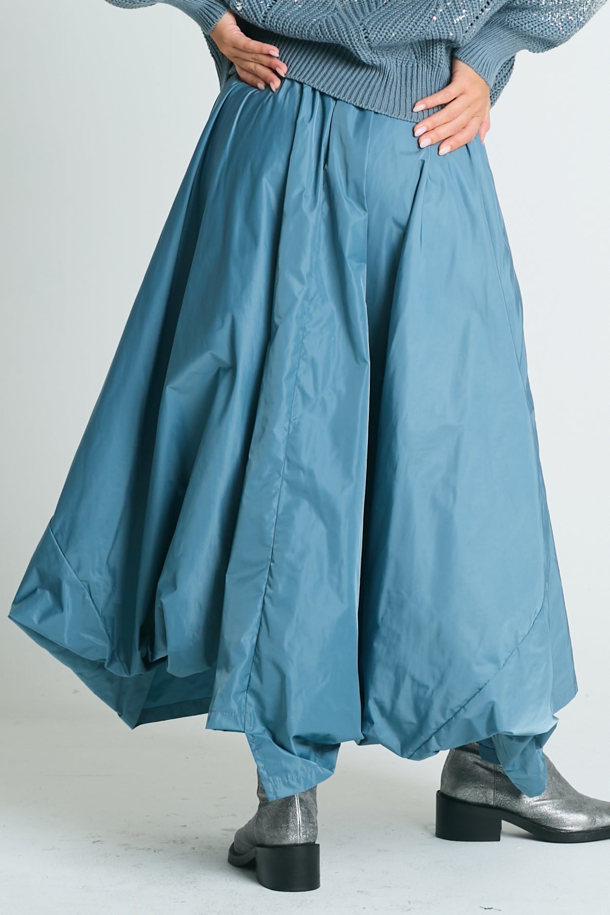 Nylon Signature Architectural Skirt