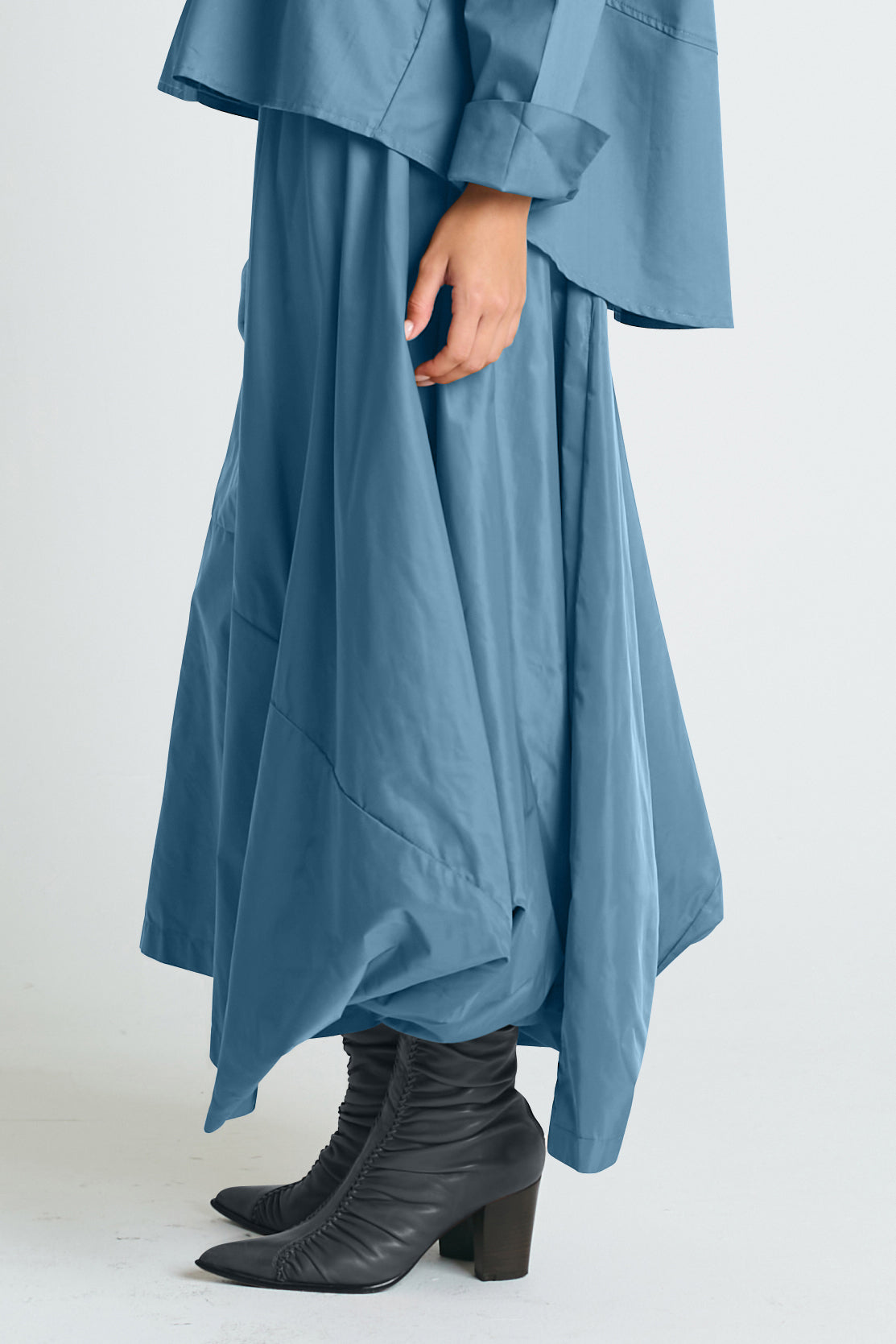 Nylon Signature Architectural Skirt