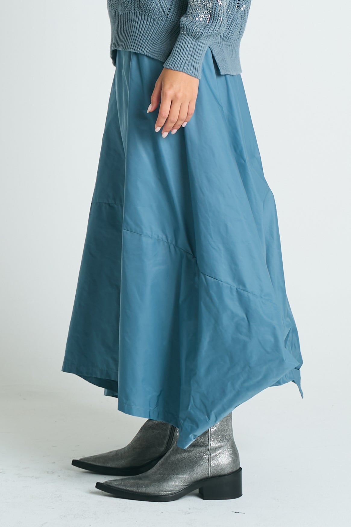 Nylon Signature Architectural Skirt