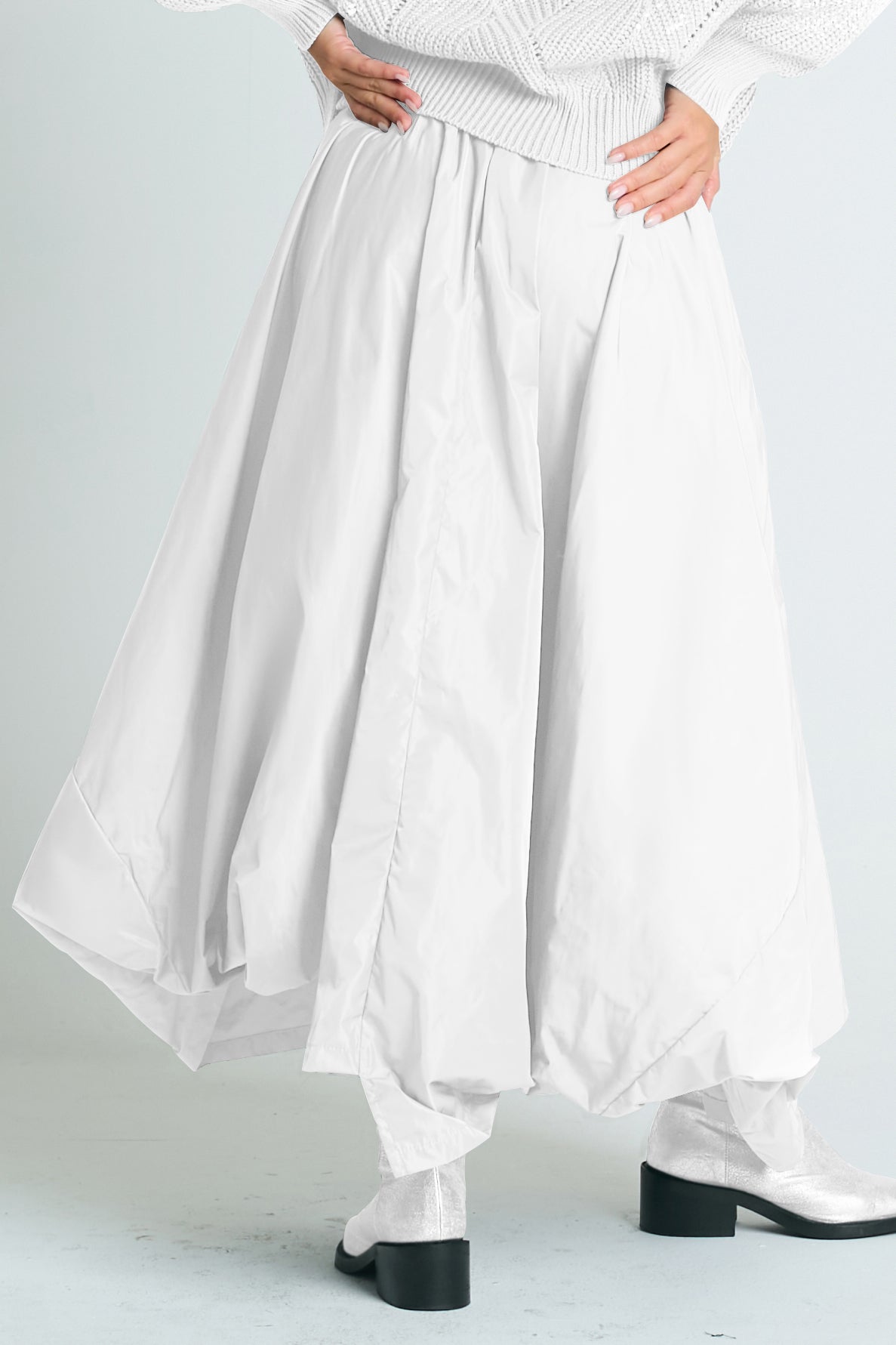 Nylon Signature Architectural Skirt