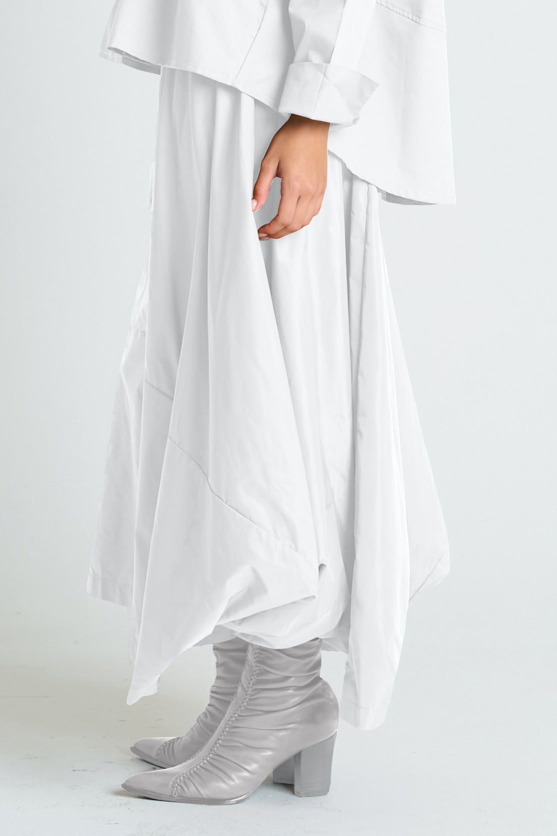 Nylon Signature Architectural Skirt