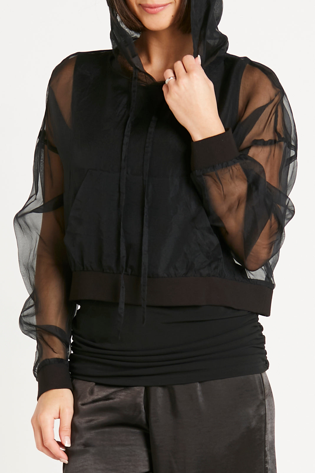 Organza Hip Hoodie