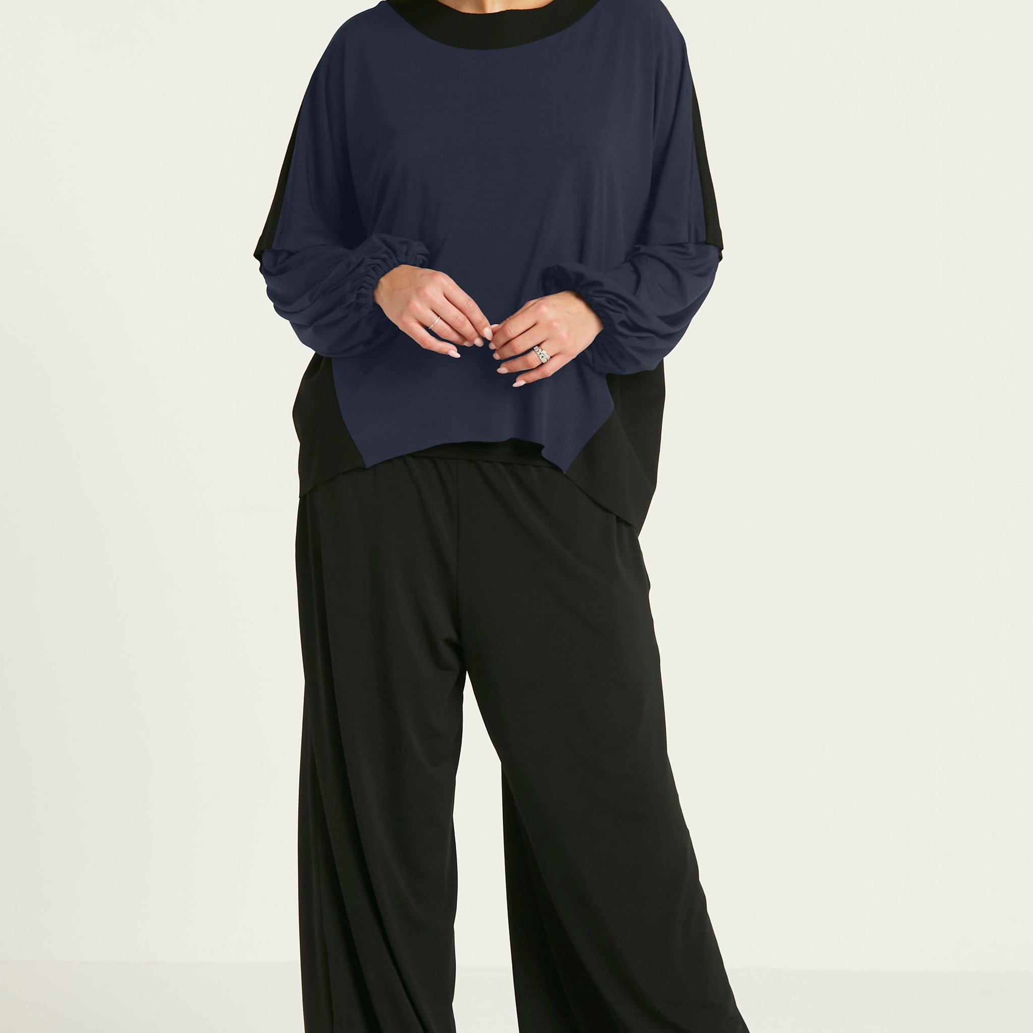 Matte Jersey Billow Sleeve Top