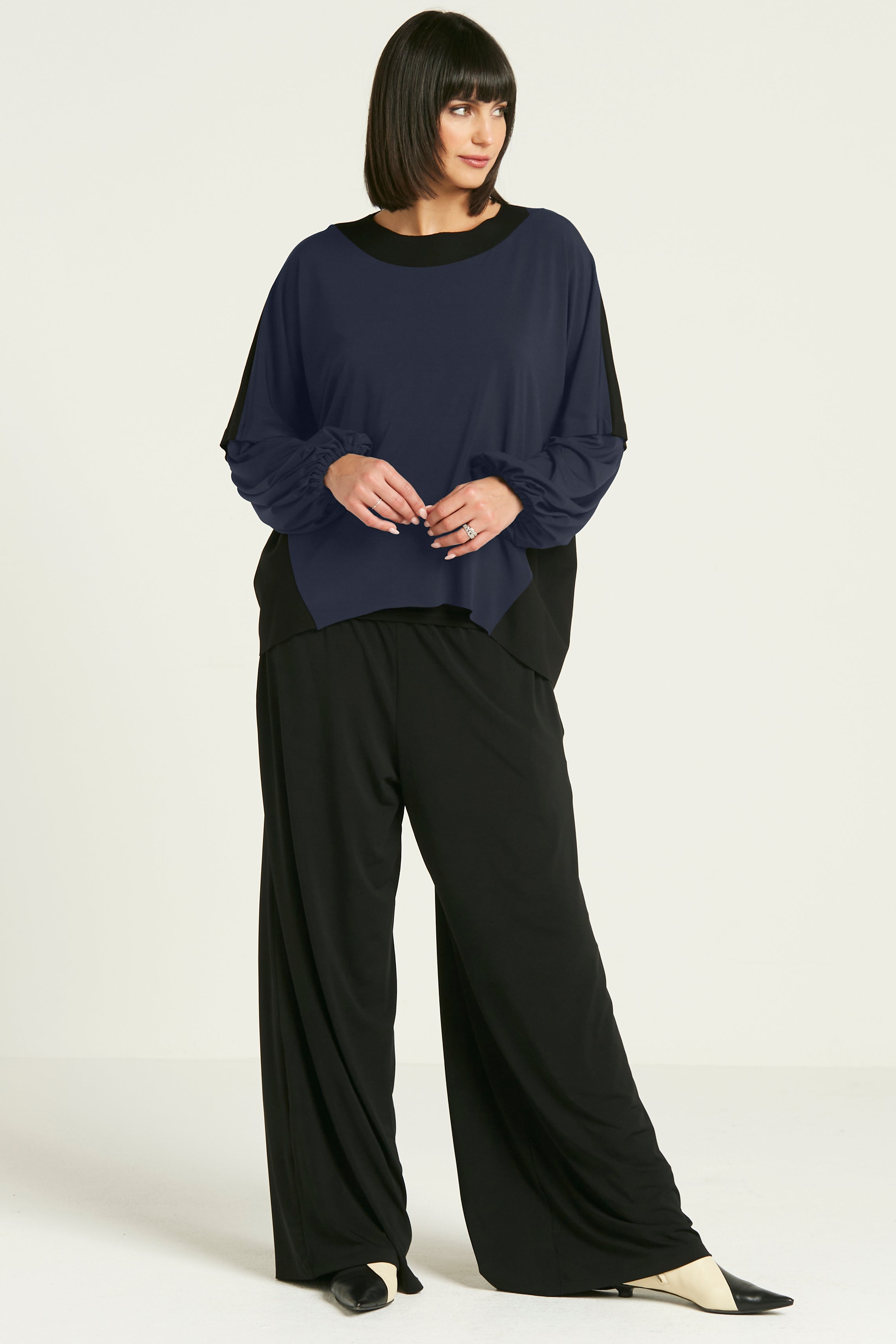 Matte Jersey Billow Sleeve Top
