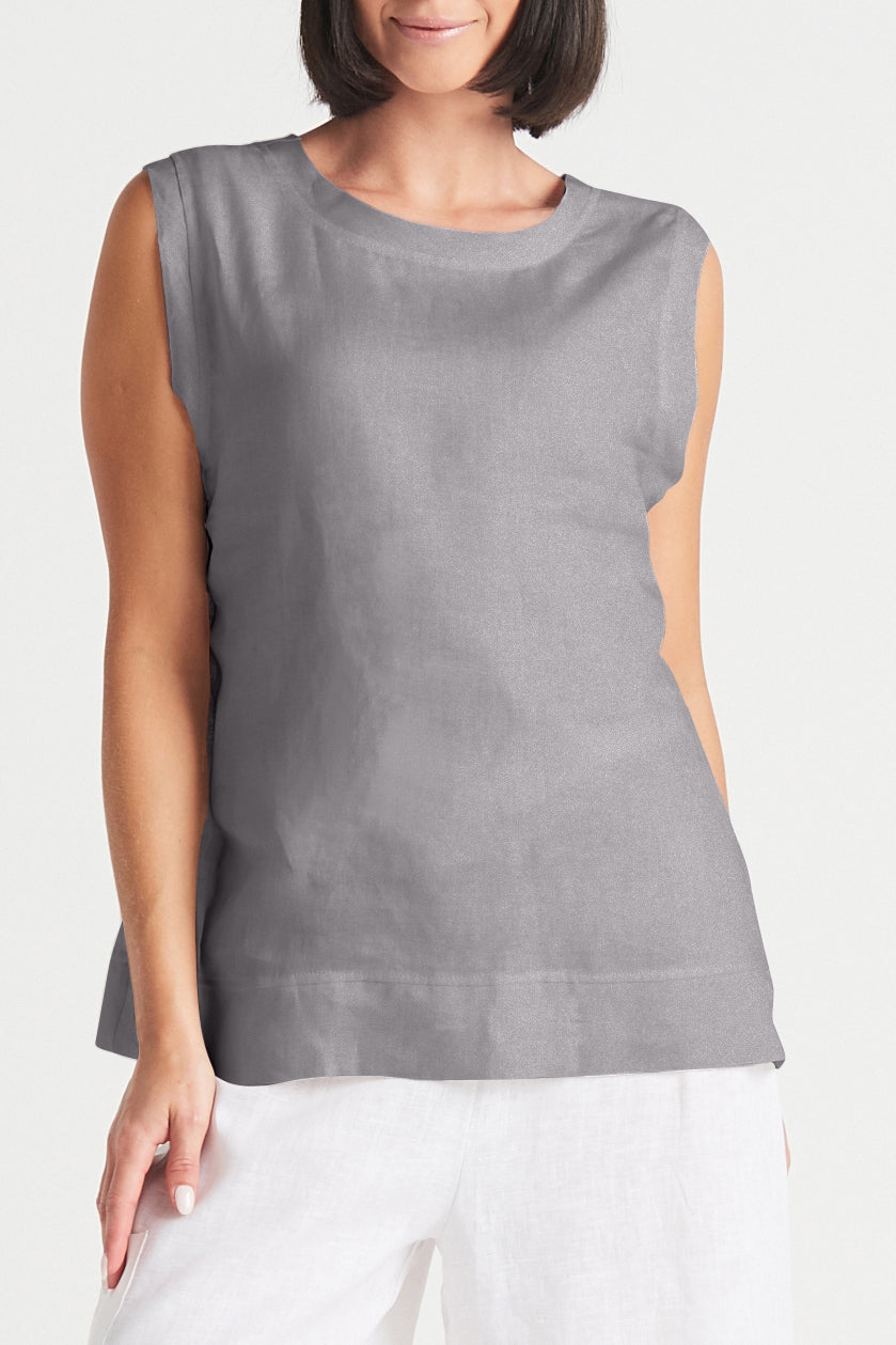 Handkerchief Linen Reversible Tank Top