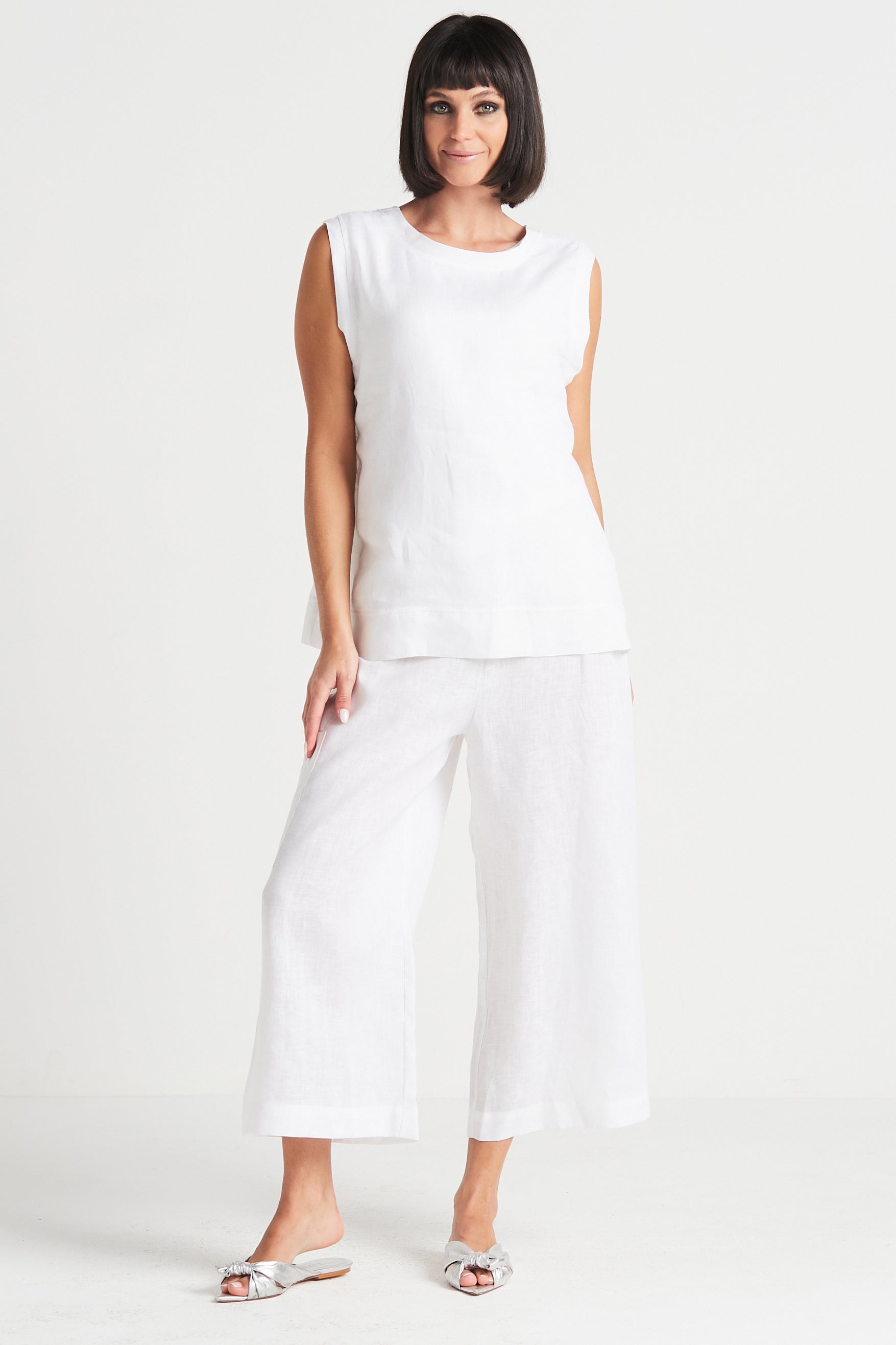 Handkerchief Linen Reversible Tank Top