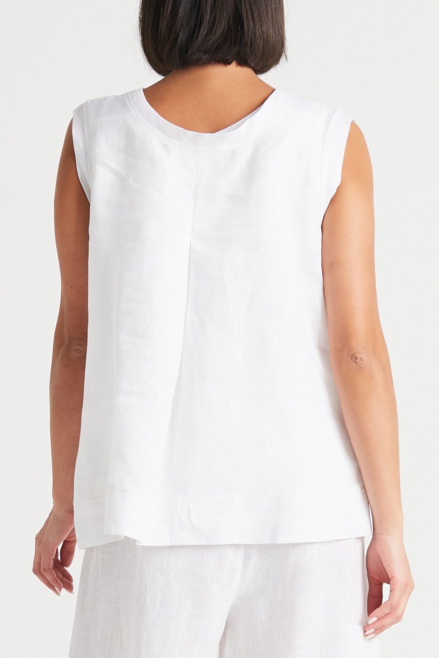 Handkerchief Linen Reversible Tank Top