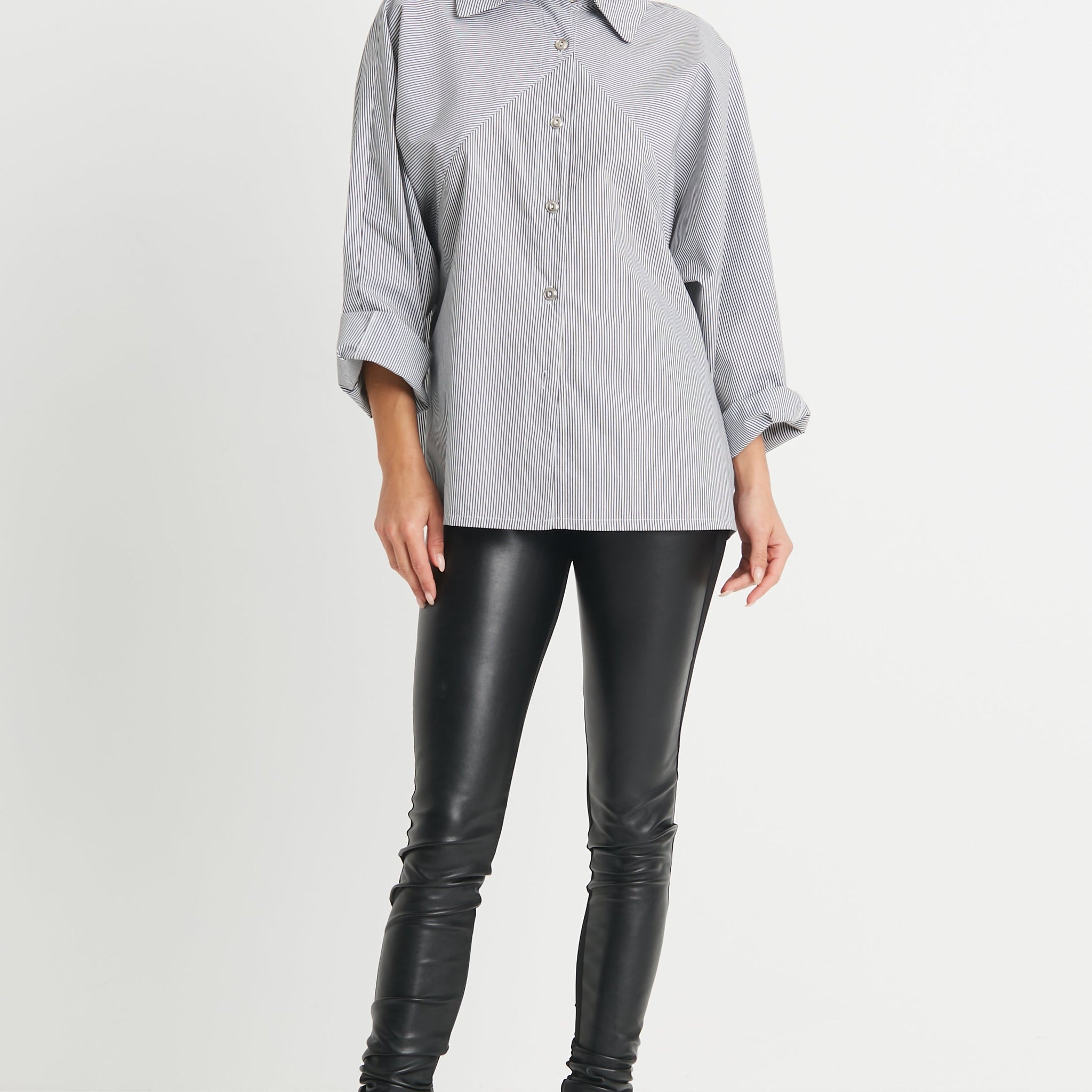 Cotton Raglan Stripe Shirt