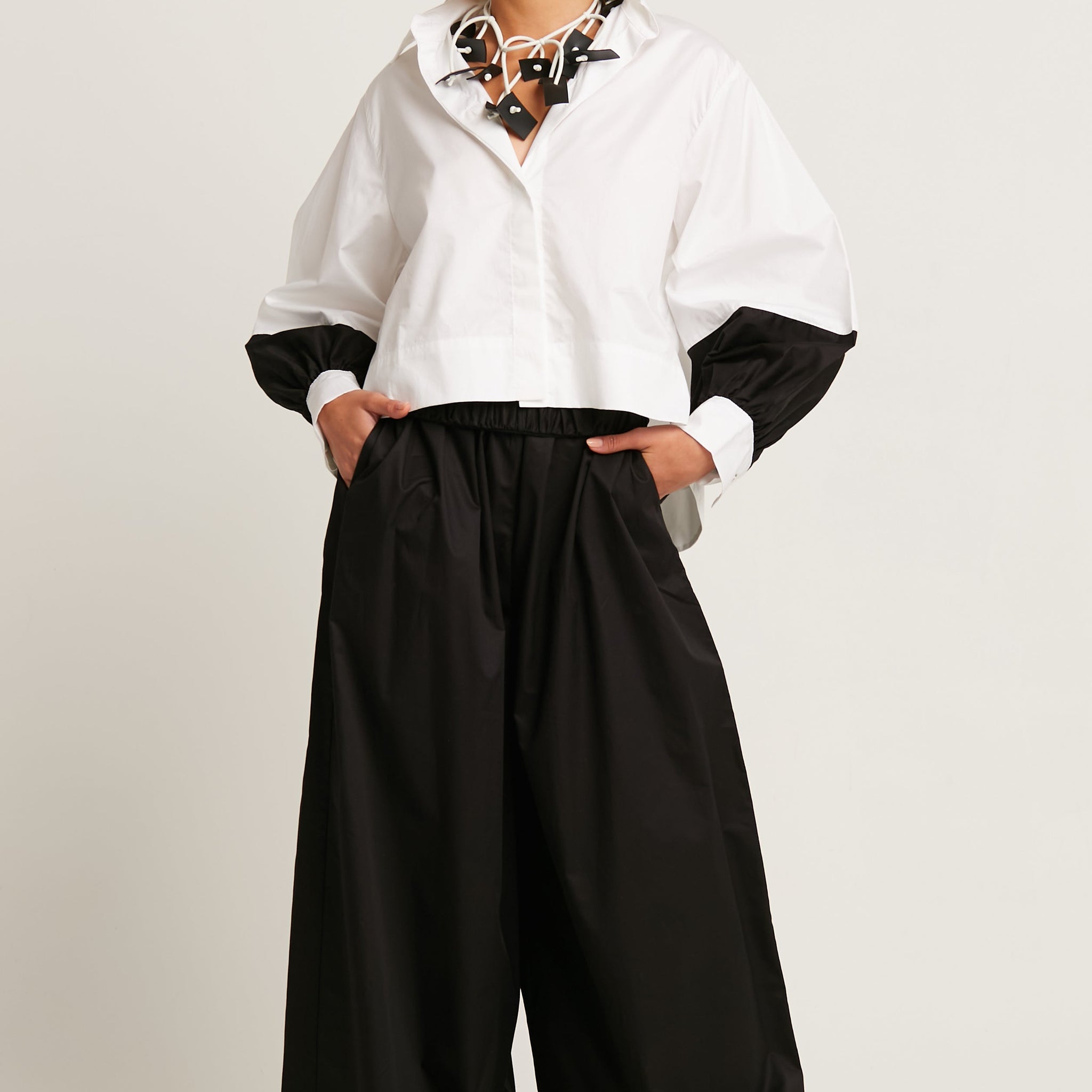 Cotton Puffy Sleeve Shirt