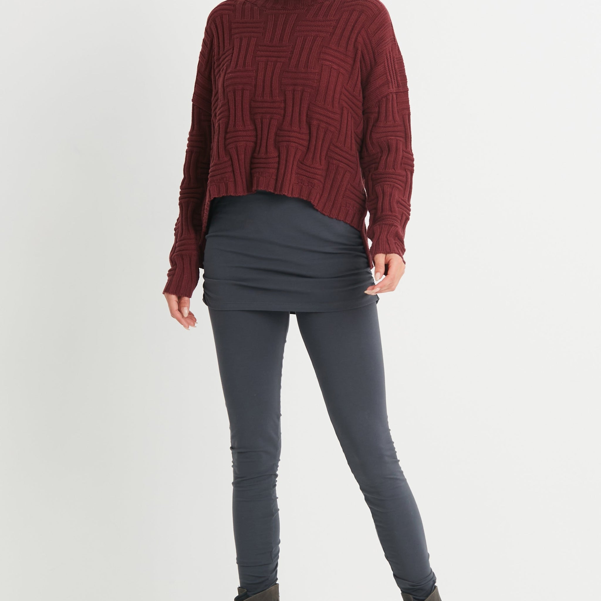 Cotton Weavie Crewneck Sweater