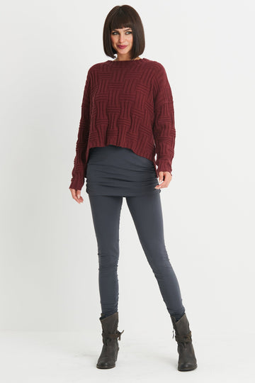 Cotton Weavie Crewneck Sweater