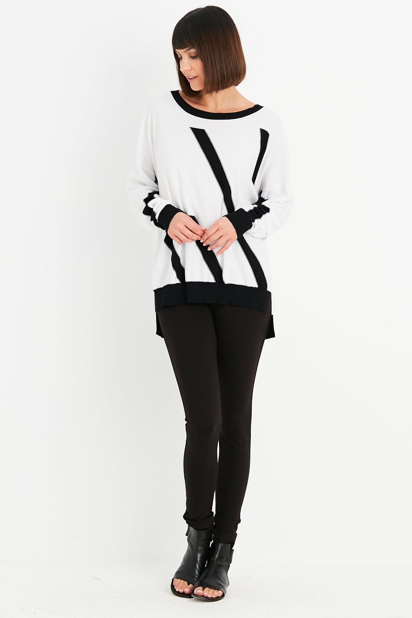 Pima Cotton One Direction Crewneck Sweater