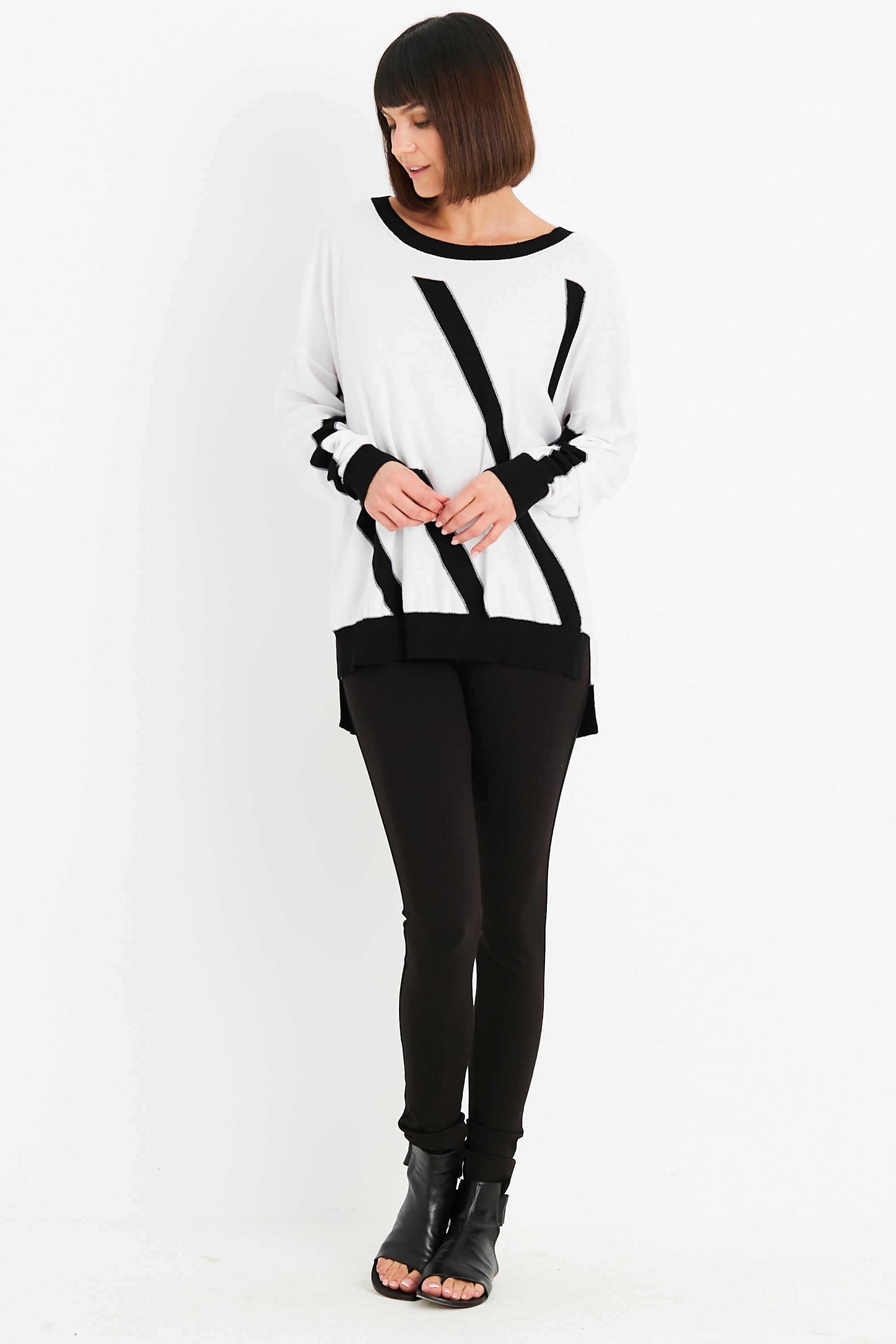 Pima Cotton One Direction Crewneck Sweater