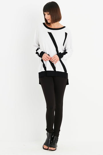 Pima Cotton One Direction Crewneck Sweater