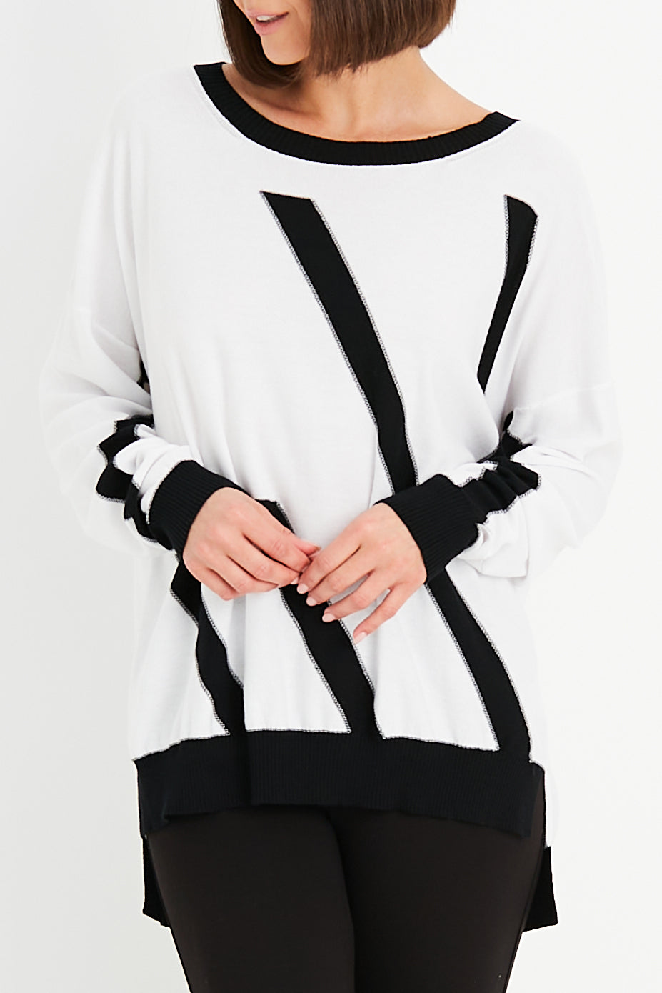 Pima Cotton One Direction Crewneck Sweater
