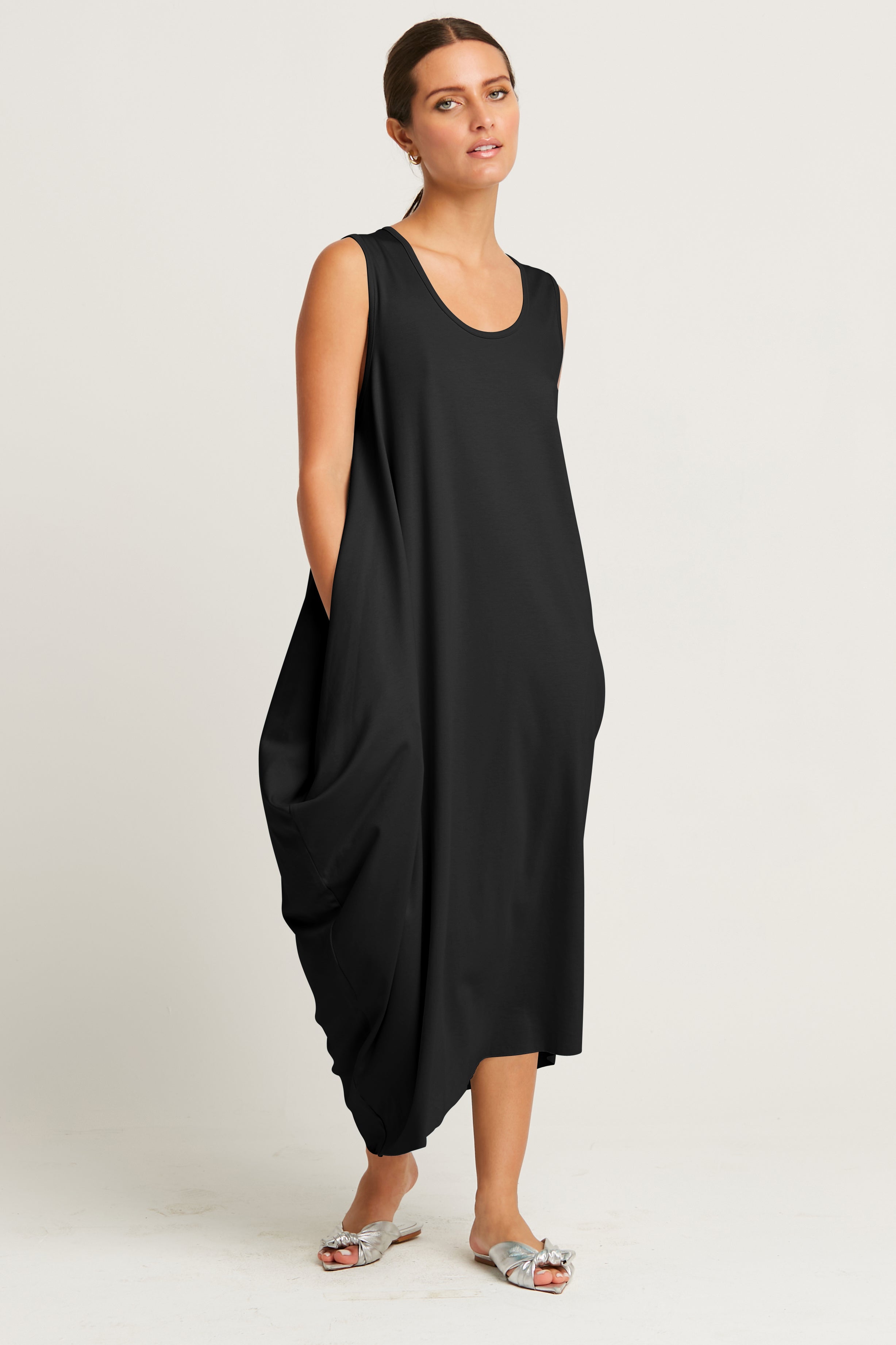 Pima Cotton Waterfall Dress