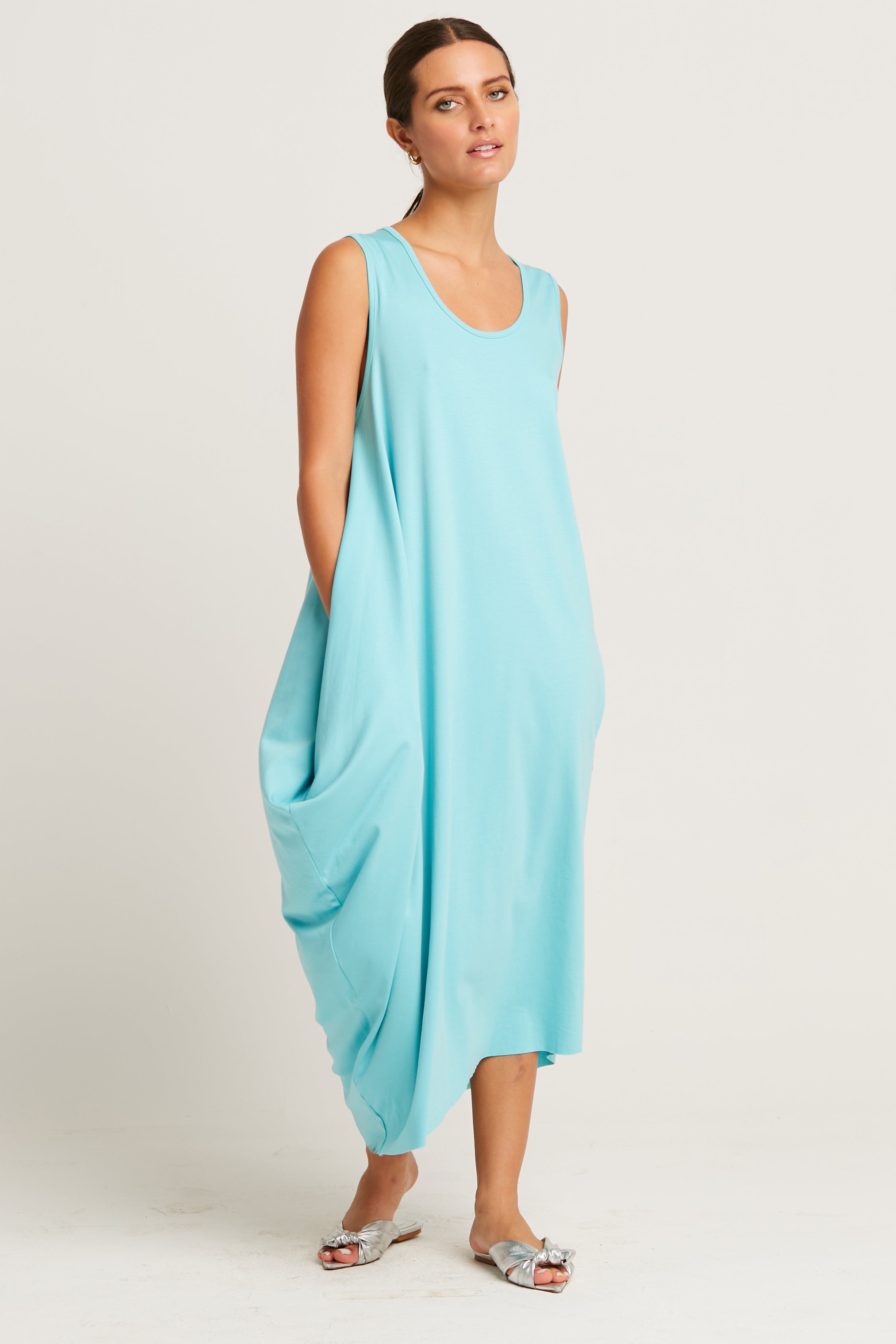 Pima Cotton Waterfall Dress