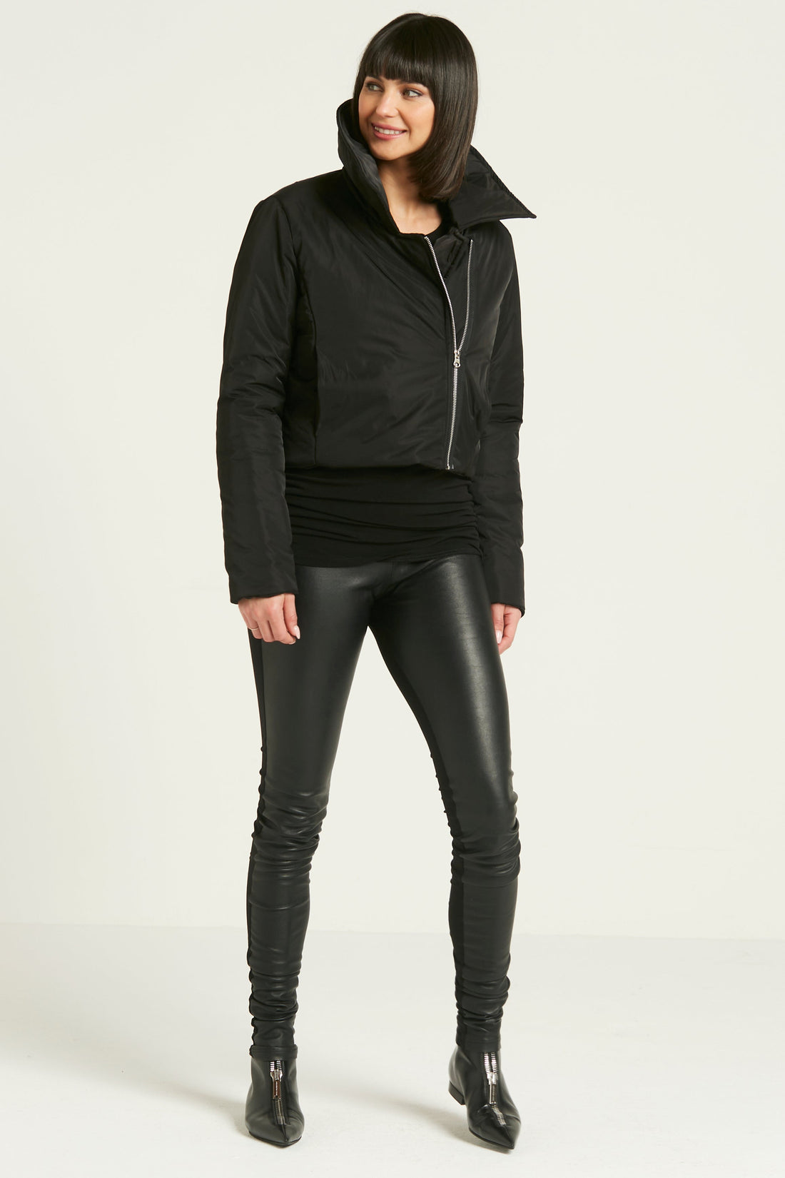 Nylon Moto Jacket