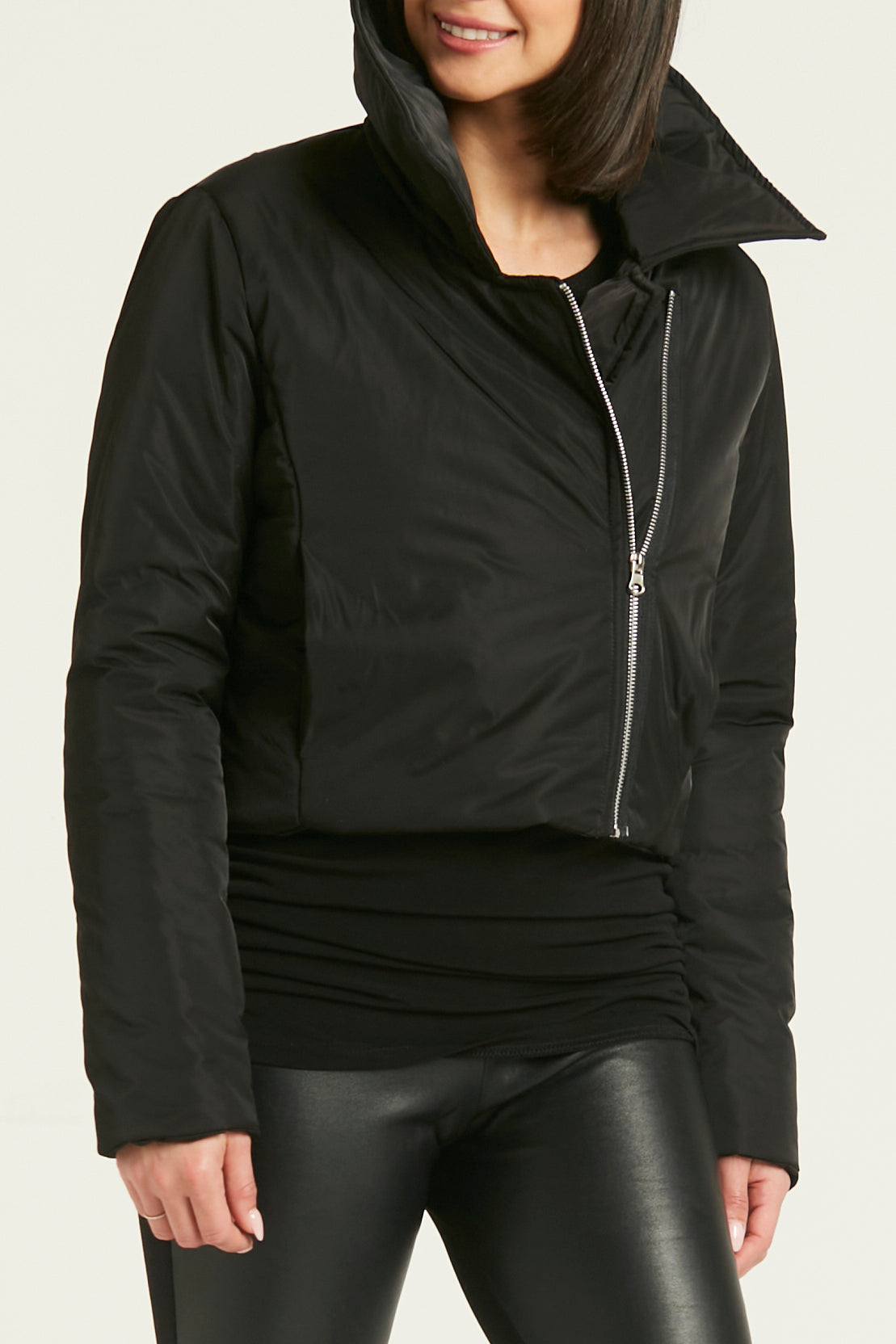 Nylon Moto Jacket