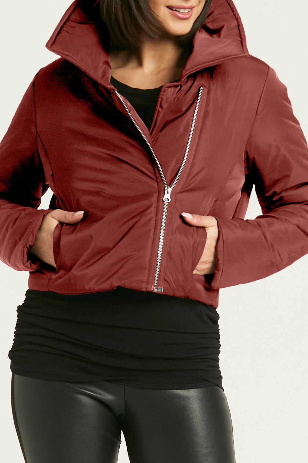 Nylon Moto Jacket