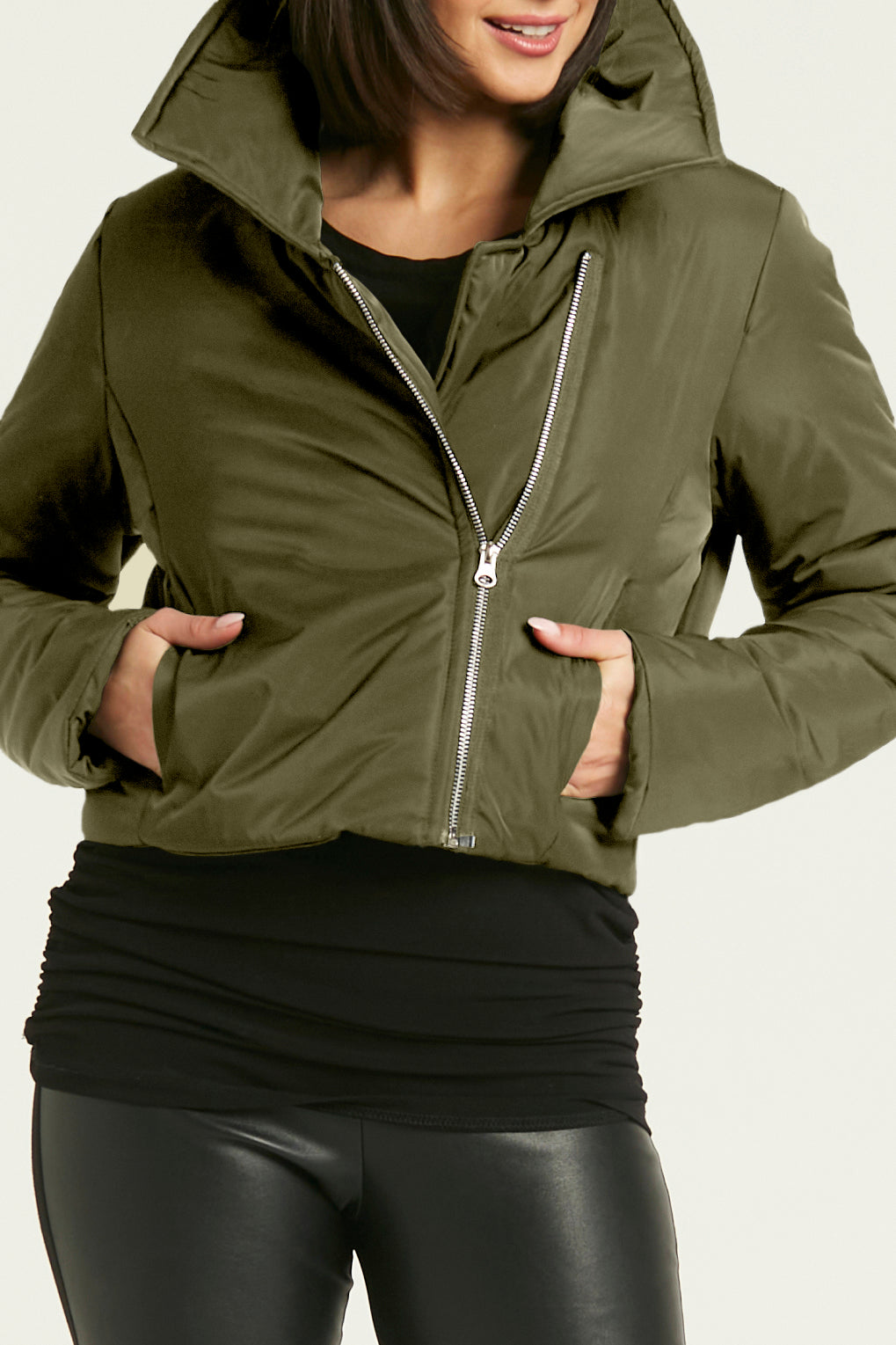 Nylon Moto Jacket