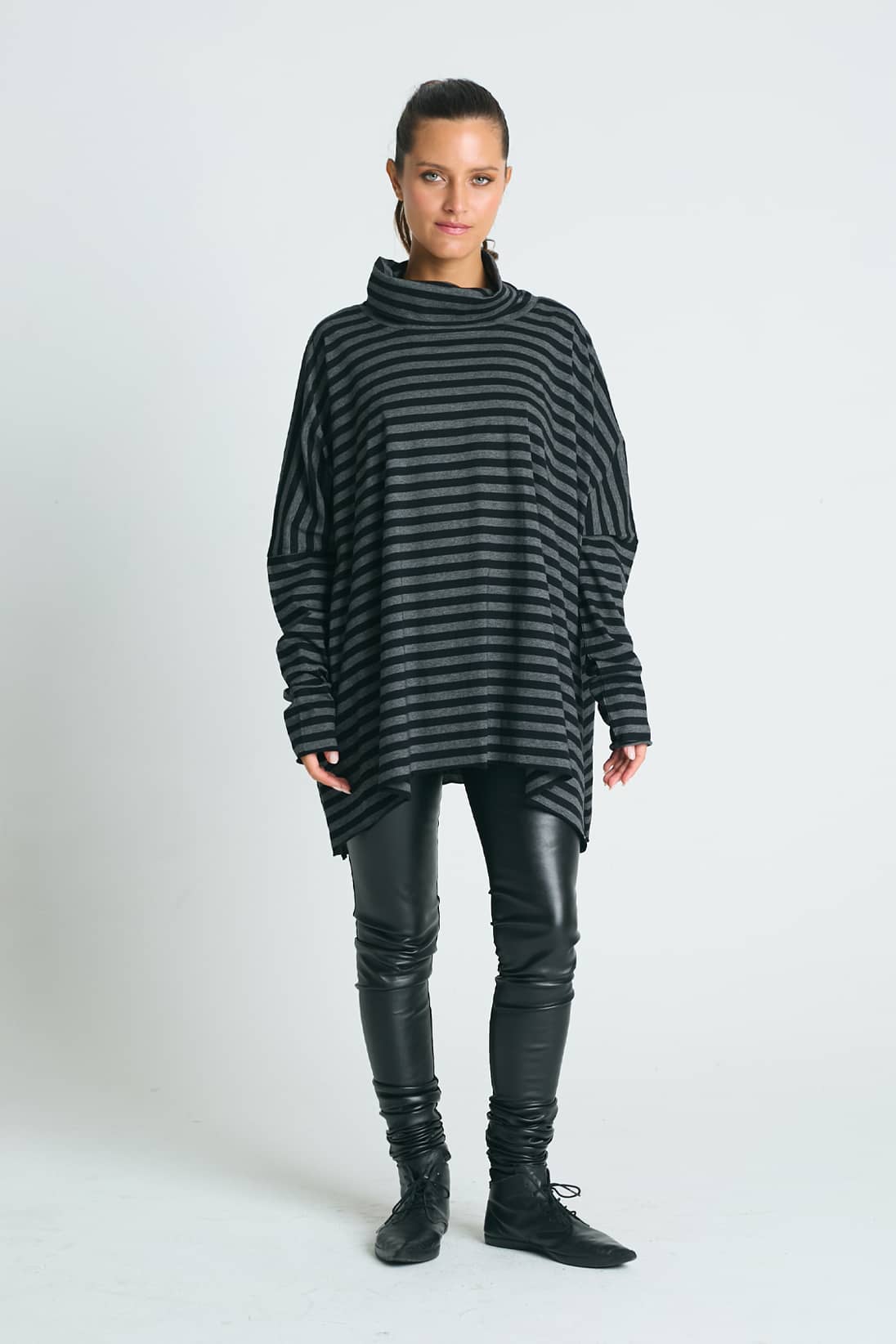 Pima Cotton Striped Swing Turtle Tee