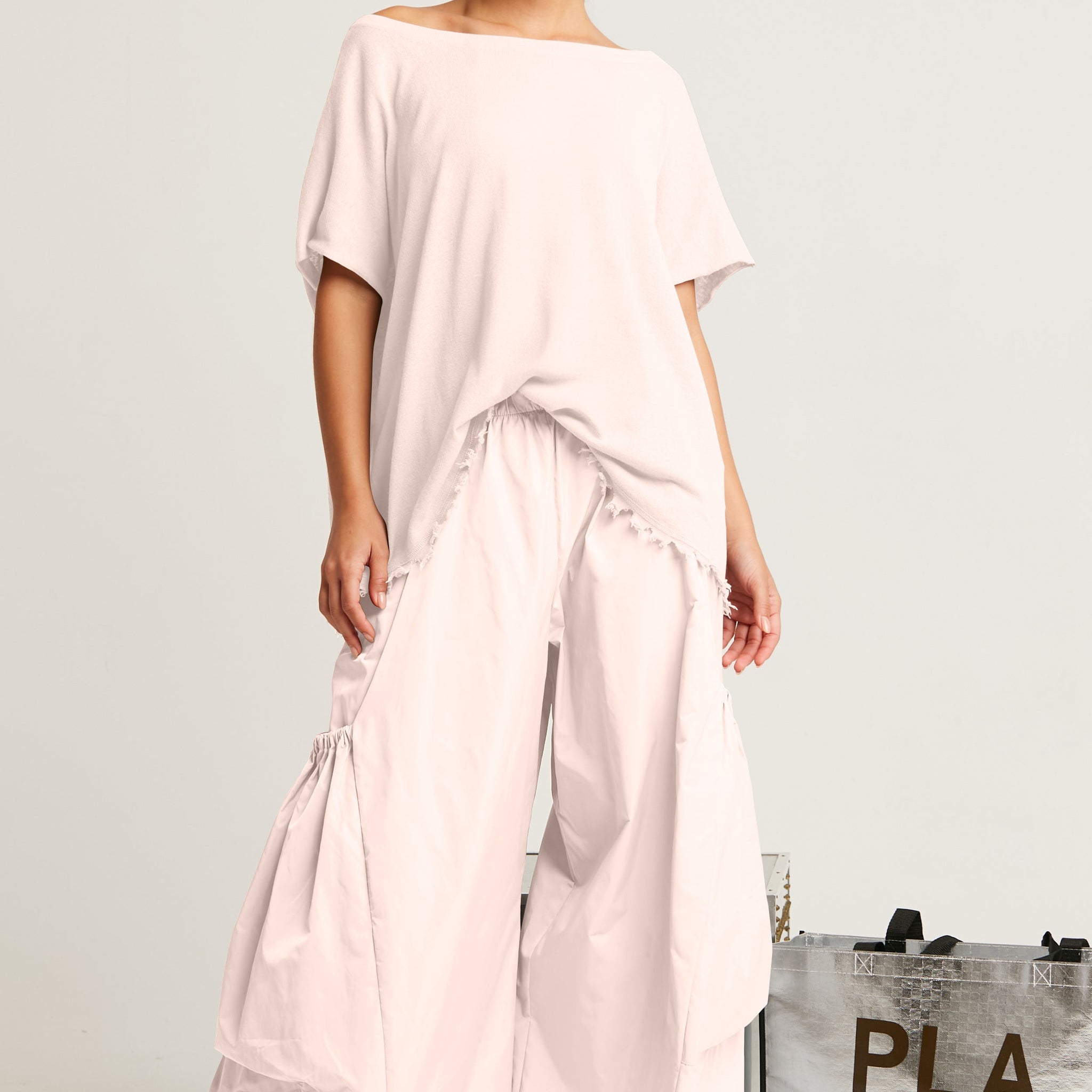 Pima Linen Butterfly Boatneck Sweater