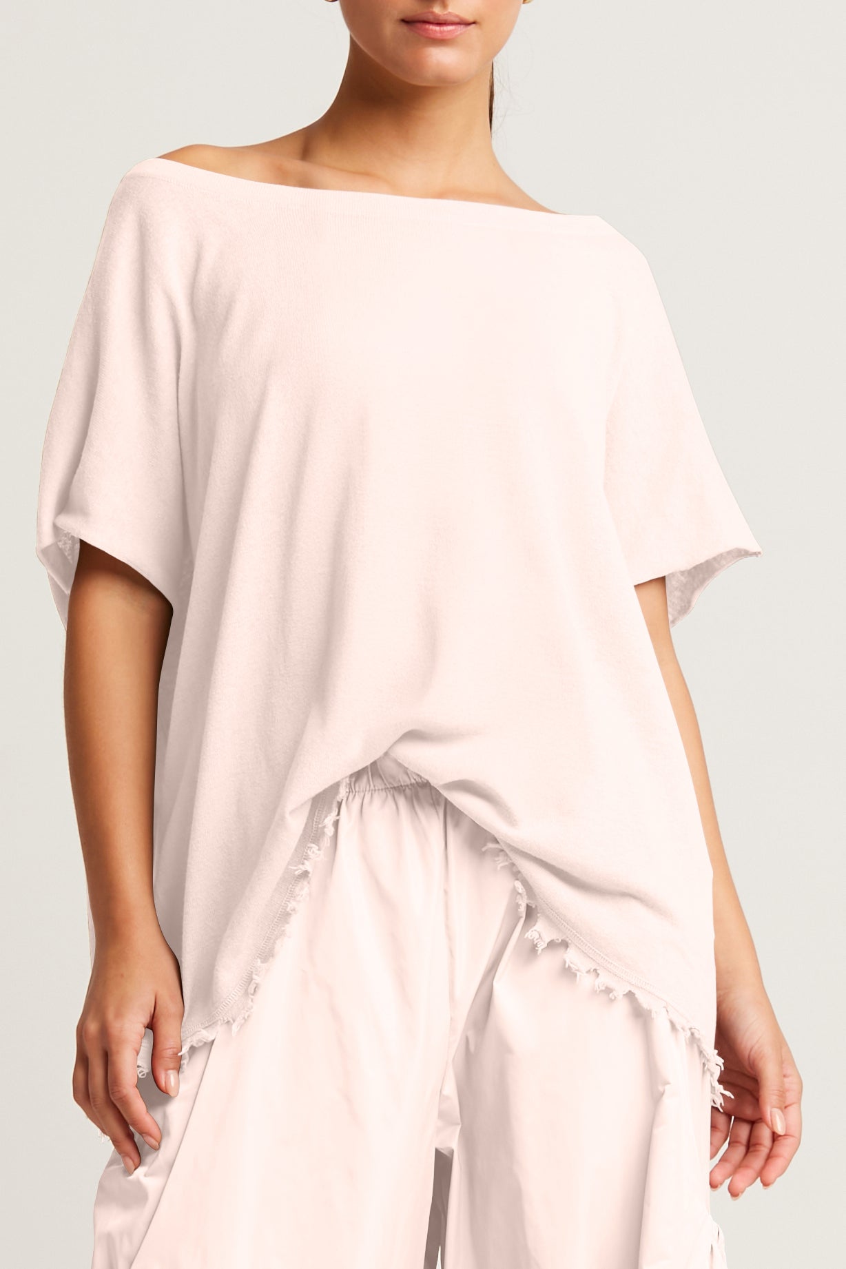 Pima Linen Butterfly Boatneck Sweater
