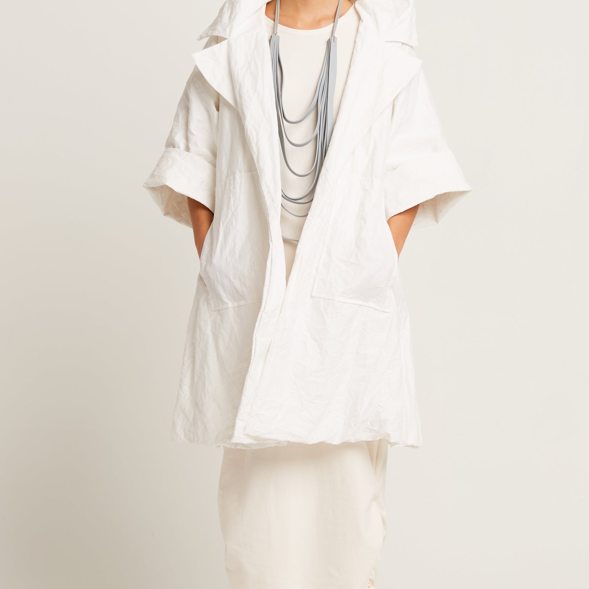 Crushed Nylon Emily Coat