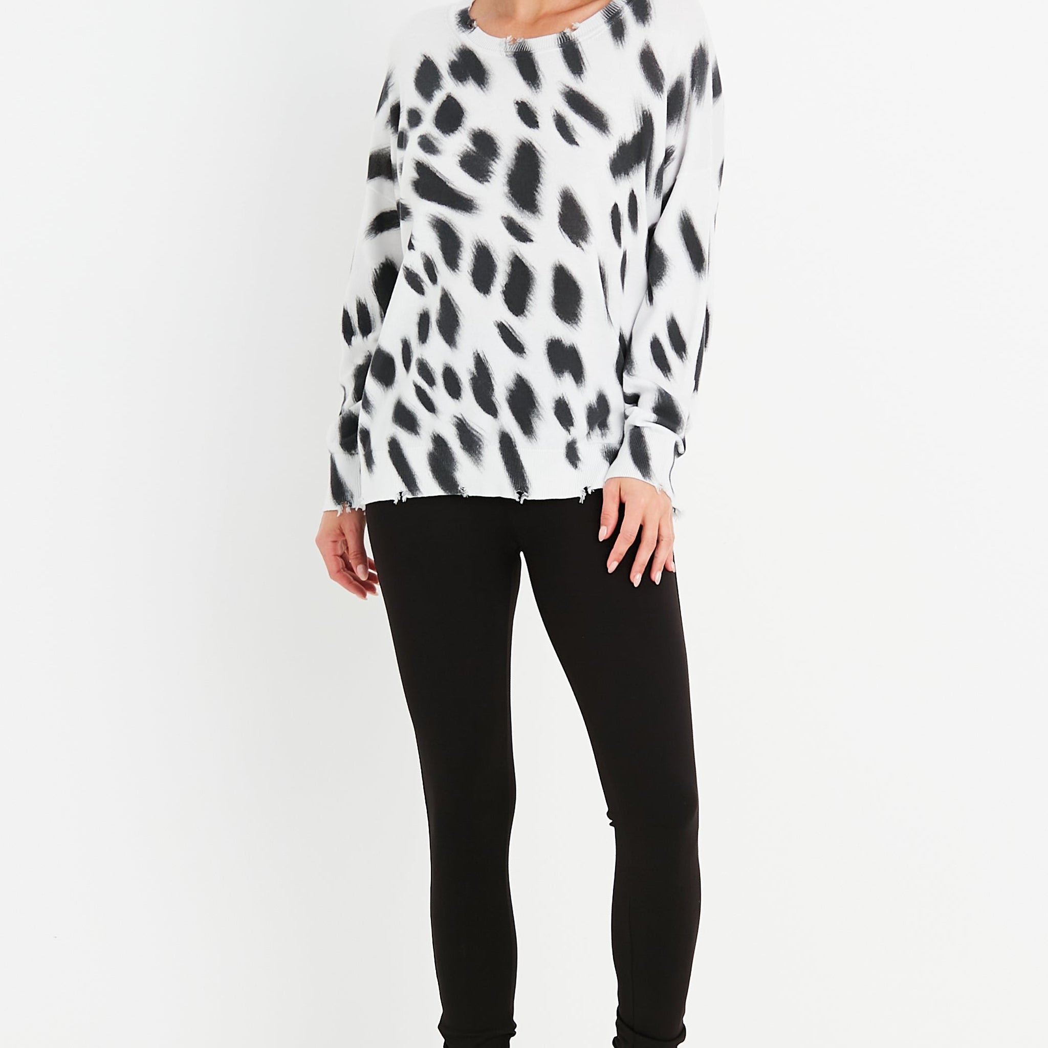 Pima Cotton Brush It Crewneck Sweater